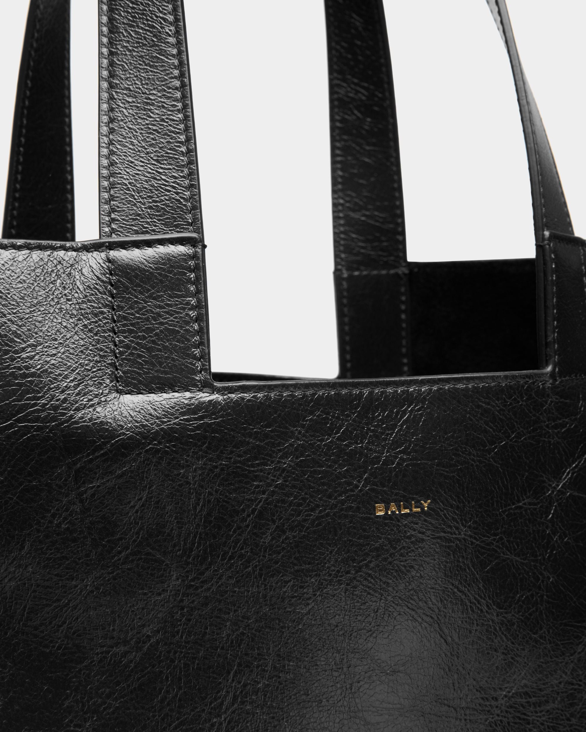 Bally Global - Easy Bally トートバッグ ブラック レザー - ブラック