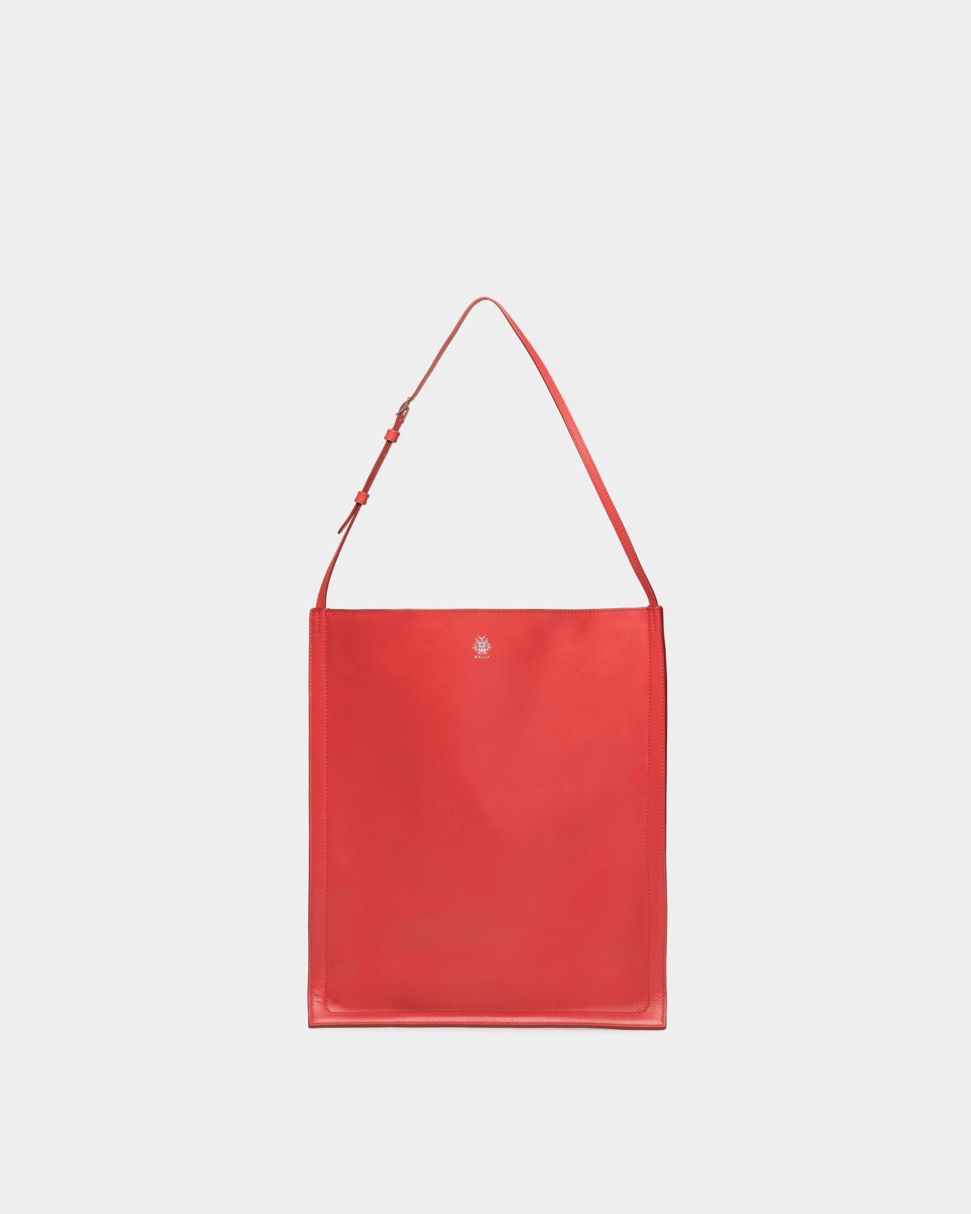 Bally Global - Beckett Tote in Red Leather - Red