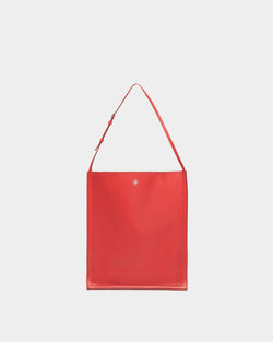 Beckett Tote in Red Leather