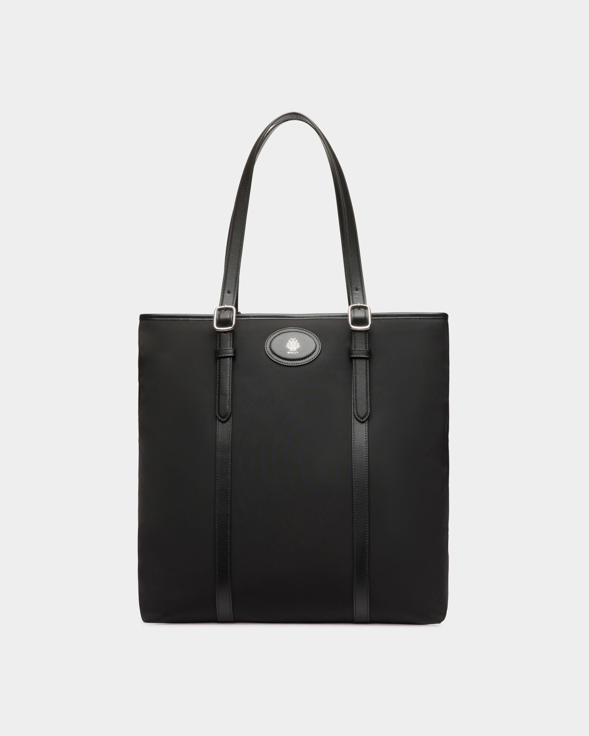 Bally Global - B-Light Tote in Black Nylon and Leather - Black
