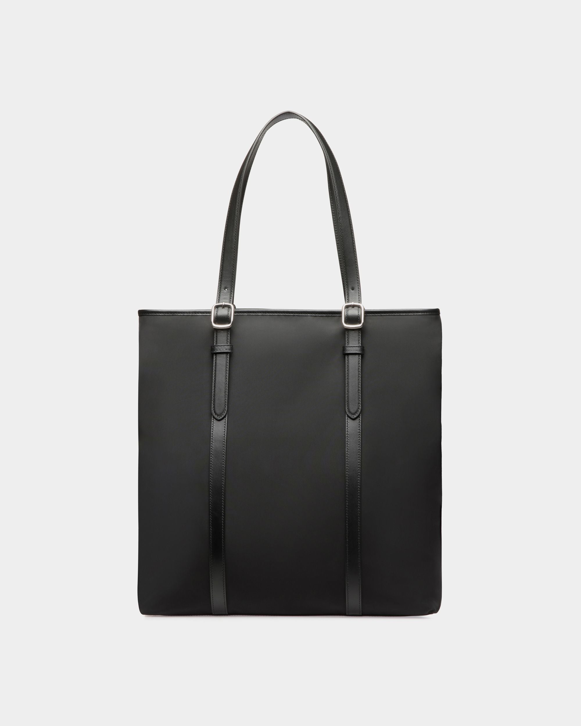 Bally Global - B-Light Tote in Black Nylon and Leather - Black