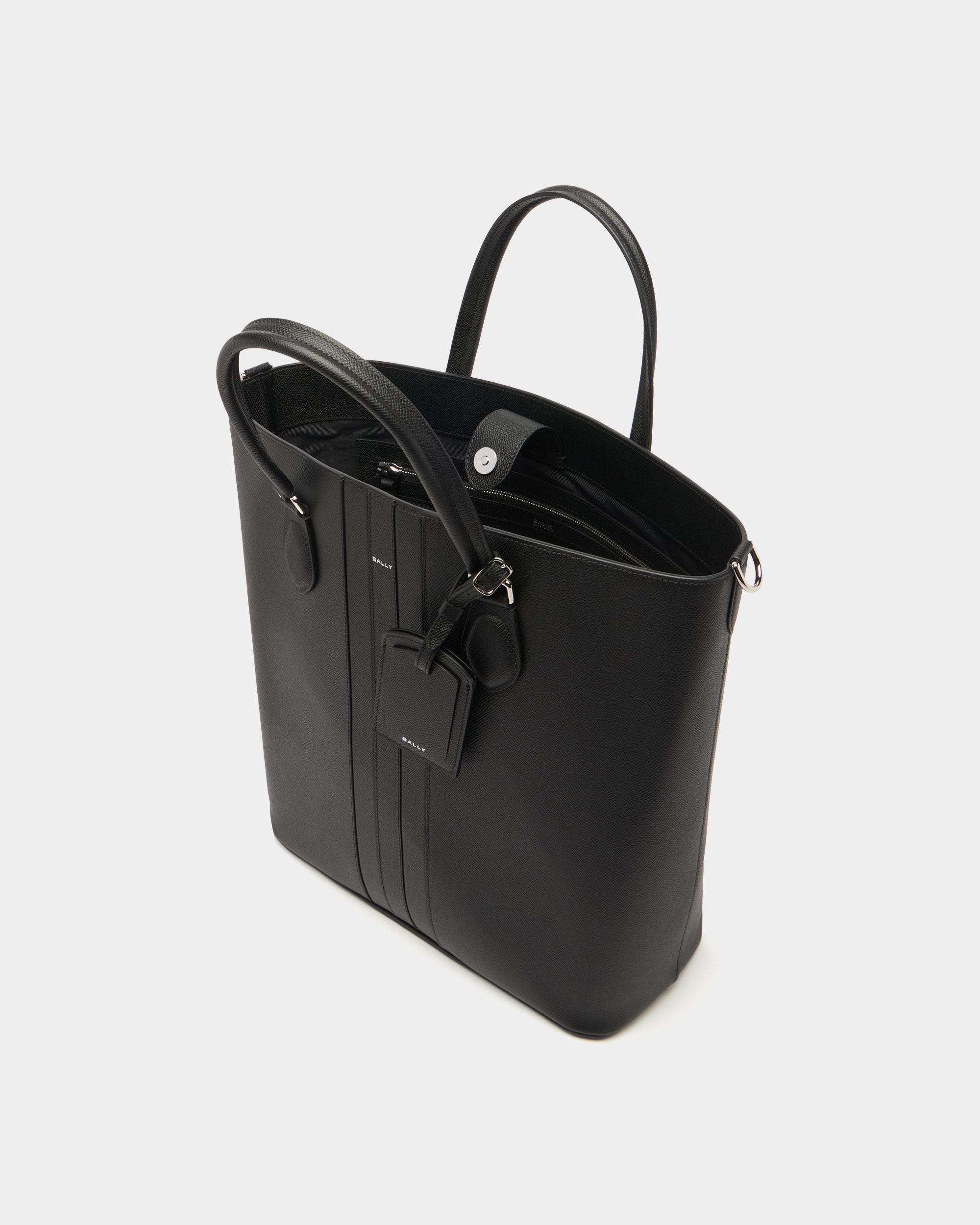 Bally Global - Beckett Tote Bag in Black Leather - Black