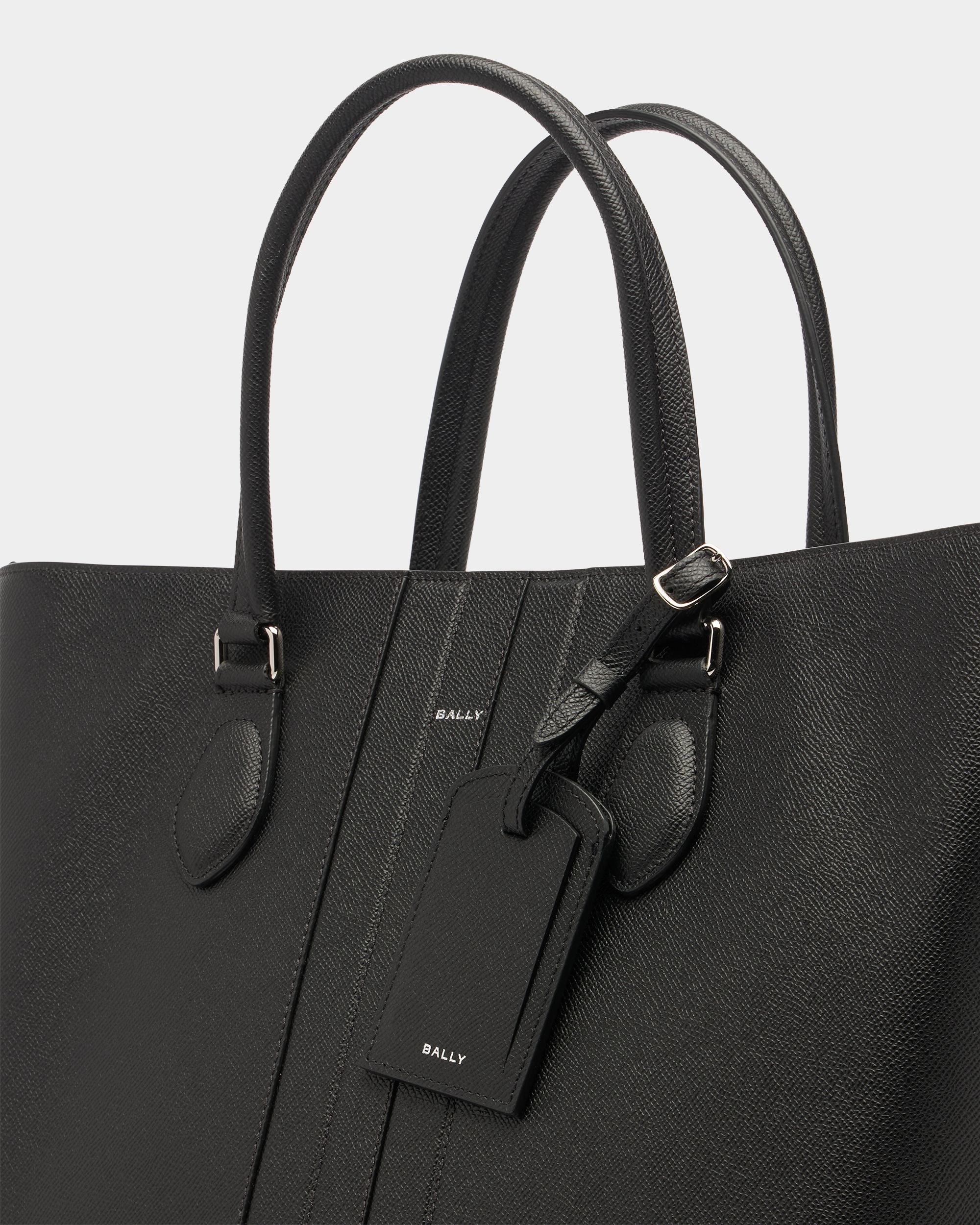 Bally Global - Beckett Tote Bag in Black Leather - Black