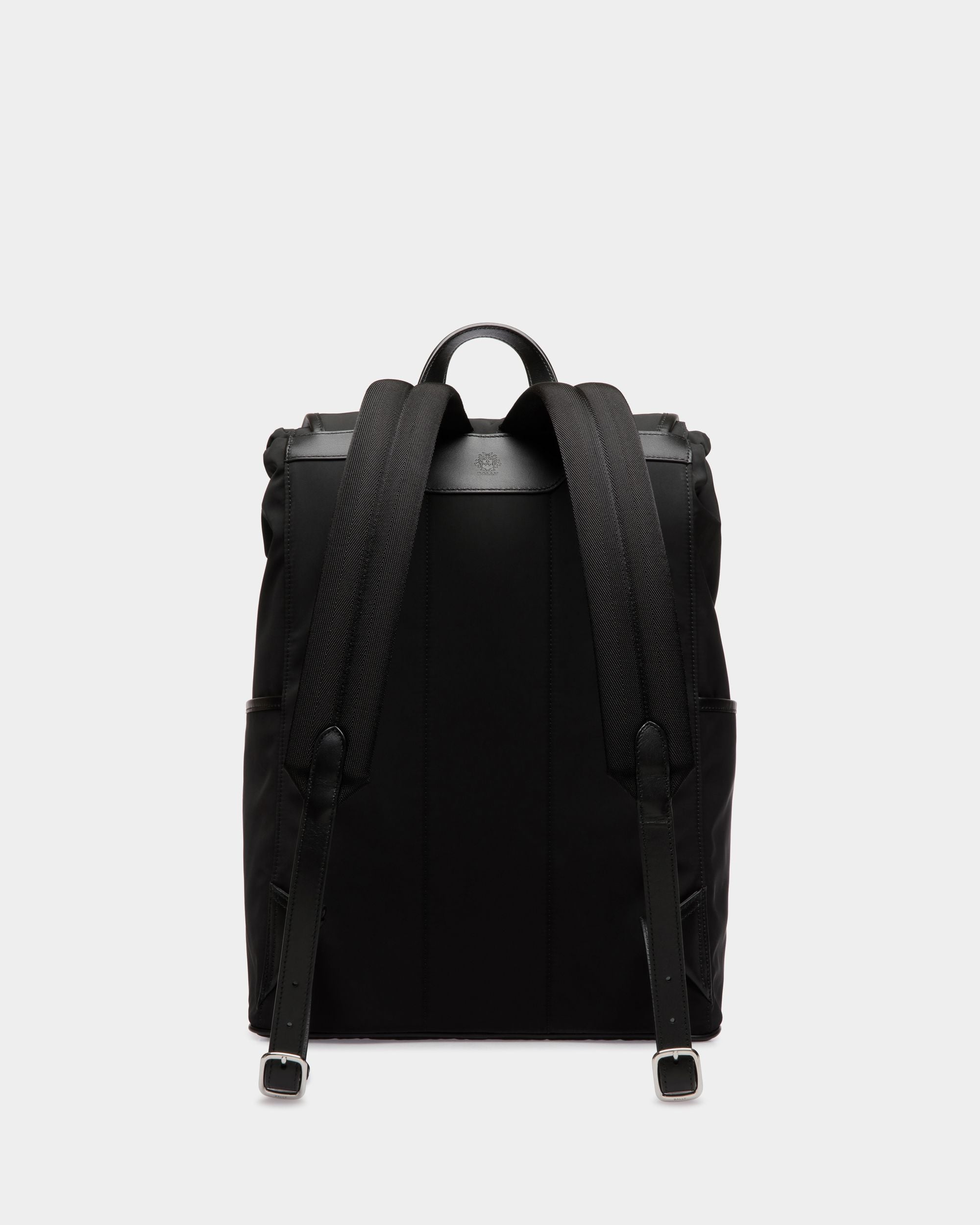 Bally Global - B-Light Backpack in Black Nylon and Leather - Black