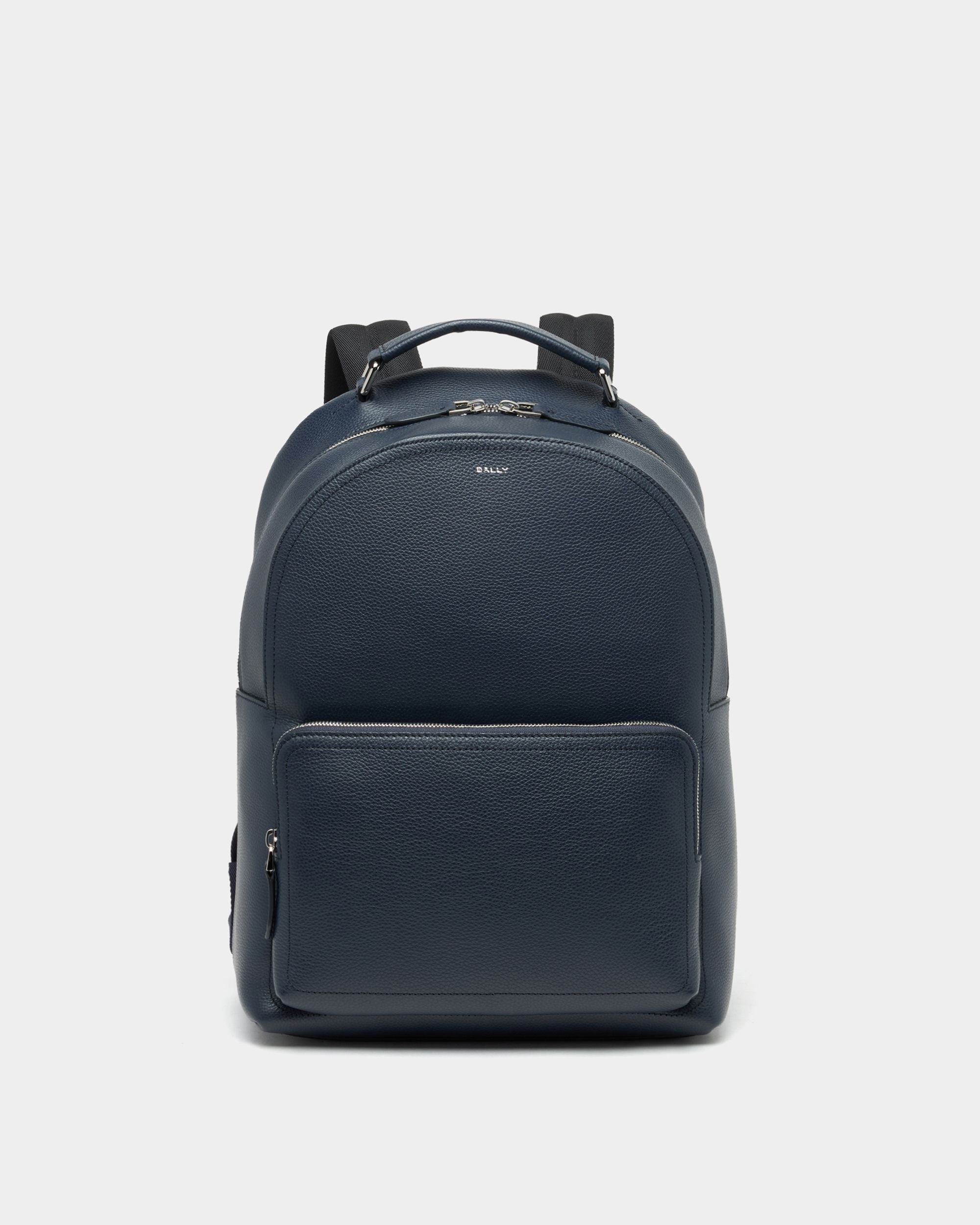 Bally Global - Capitol バックパック ネイビーブルー グレインレザー - ブルー