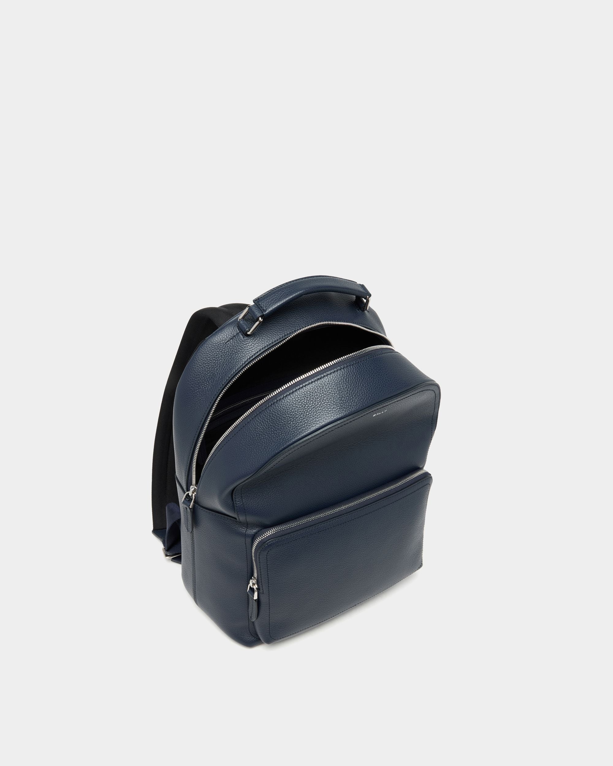 Bally Global - Capitol バックパック ネイビーブルー グレインレザー - ブルー