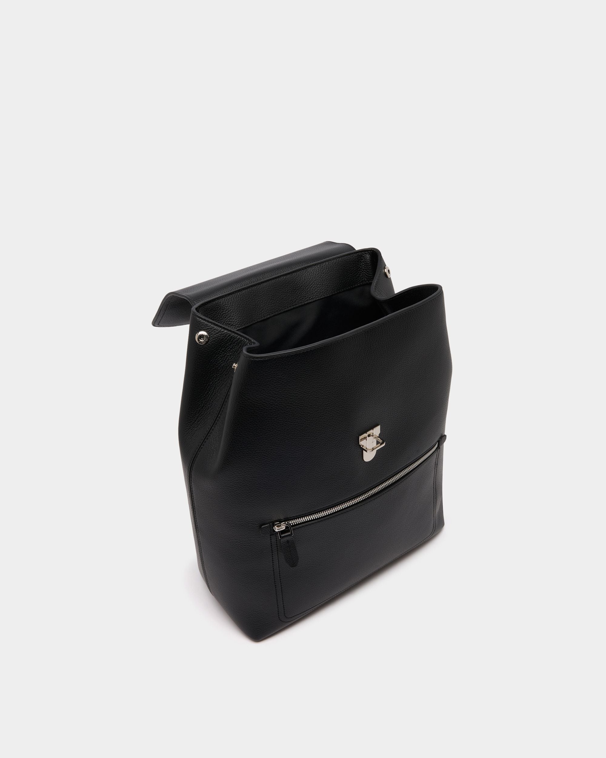 Bally Global - Capitol Backpack in Black Grained Leather - Black
