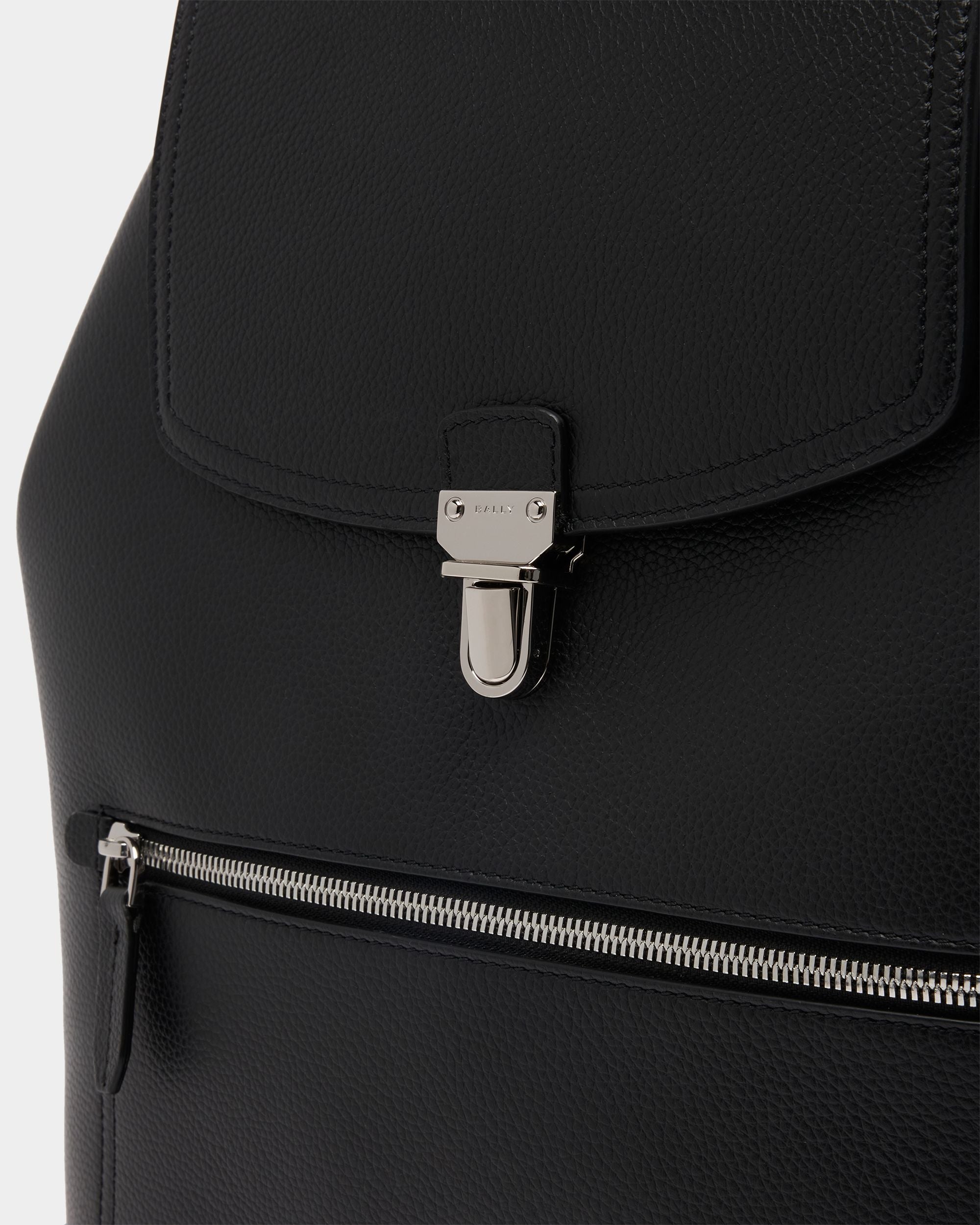 Bally Global - Capitol Backpack in Black Grained Leather - Black