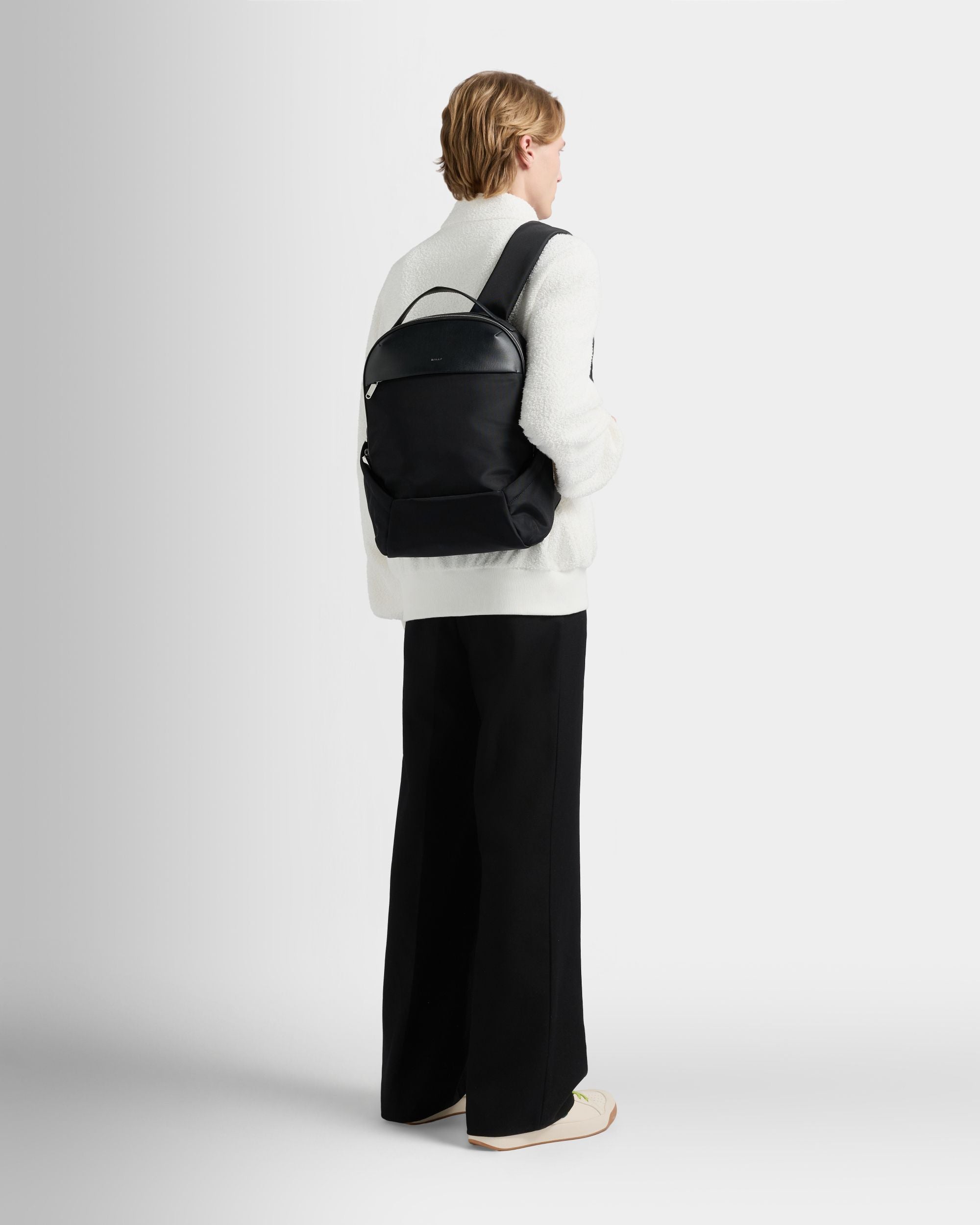 Bally Global - Vogel バックパック ブラックナイロン リサイクルレザー - ブラック