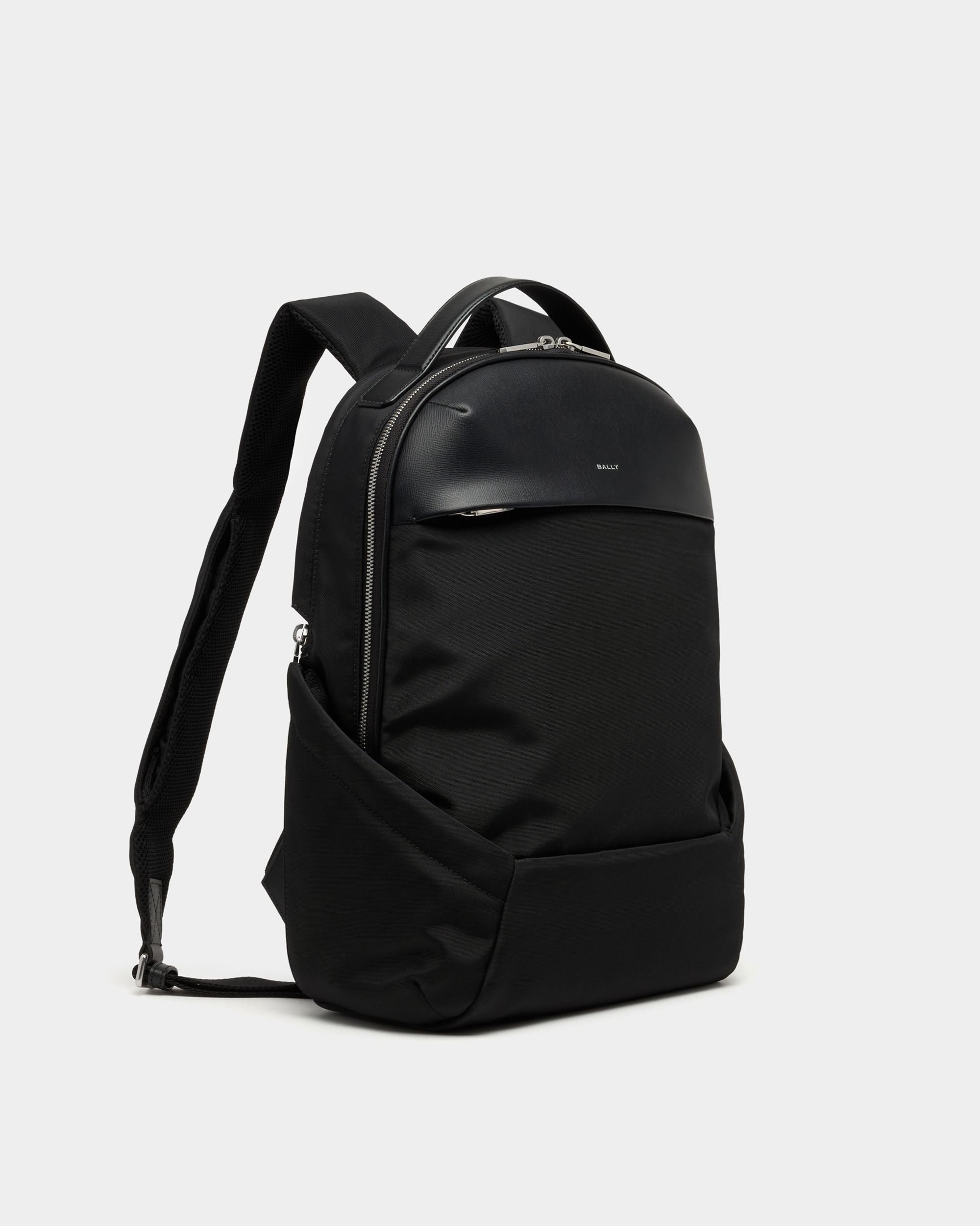 Bally Global - Vogel バックパック ブラックナイロン リサイクルレザー - ブラック