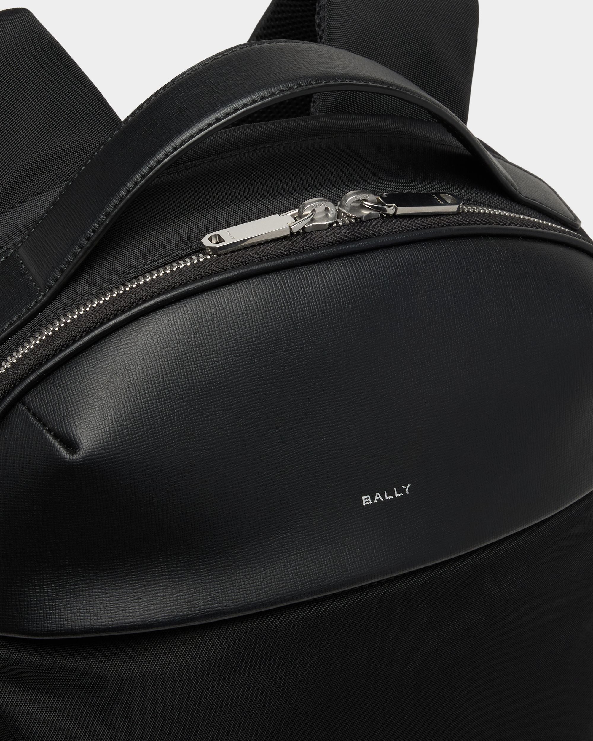 Bally Global - Vogel バックパック ブラックナイロン リサイクルレザー - ブラック