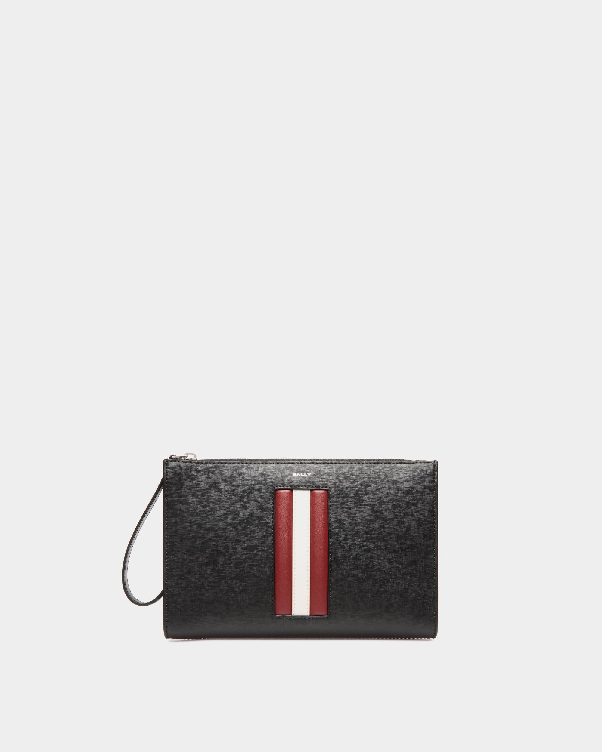 Bally Global - Mythos Pouch In Black Recycled Leather - Black
