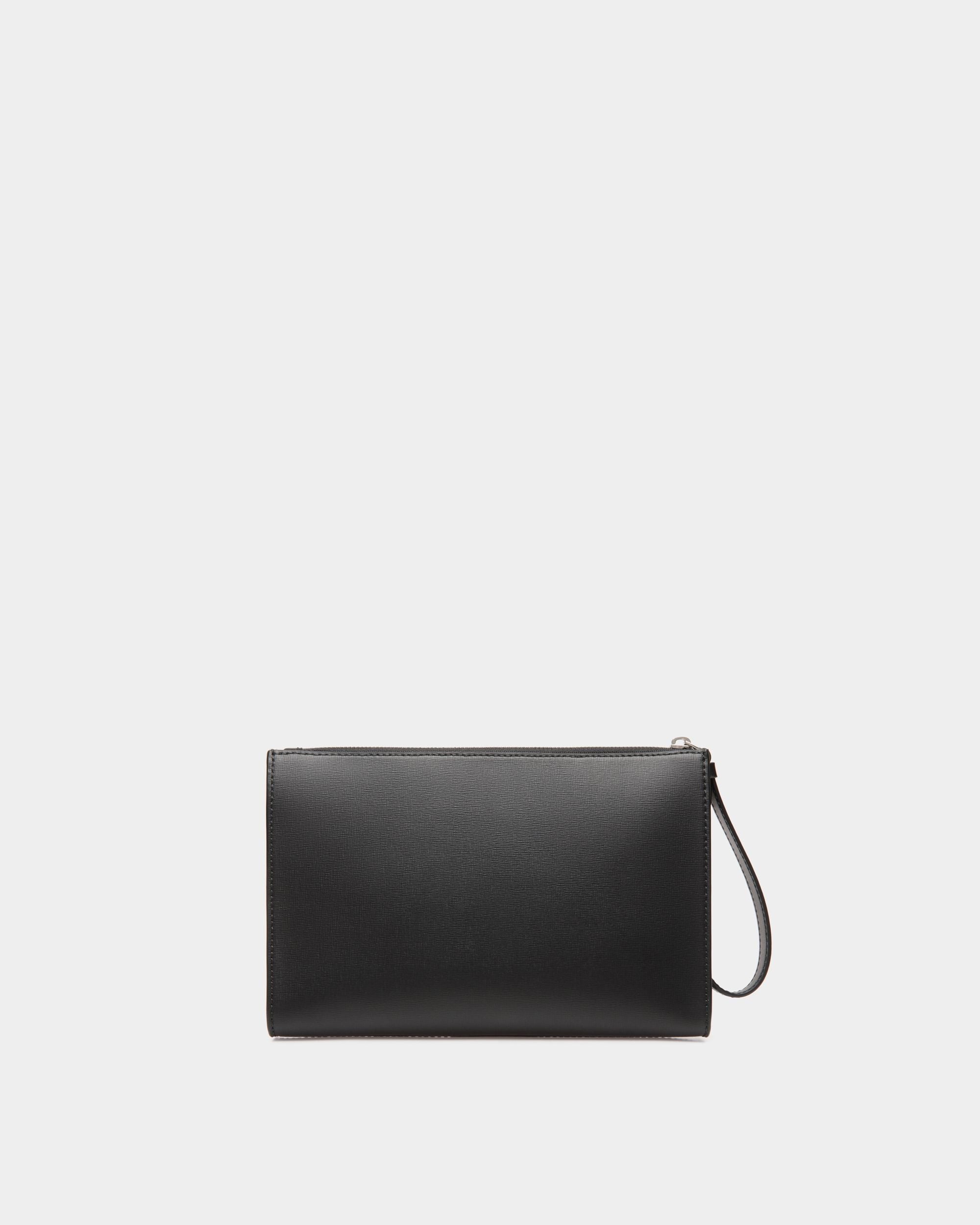 Bally Global - Mythos Pouch In Black Recycled Leather - Black