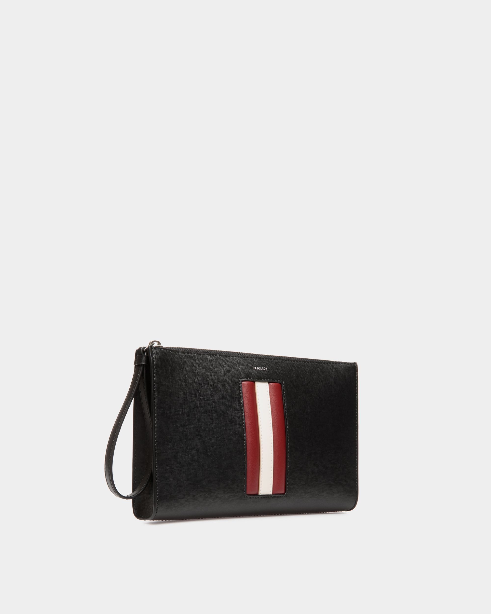 Bally Global - Mythos Pouch In Black Recycled Leather - Black
