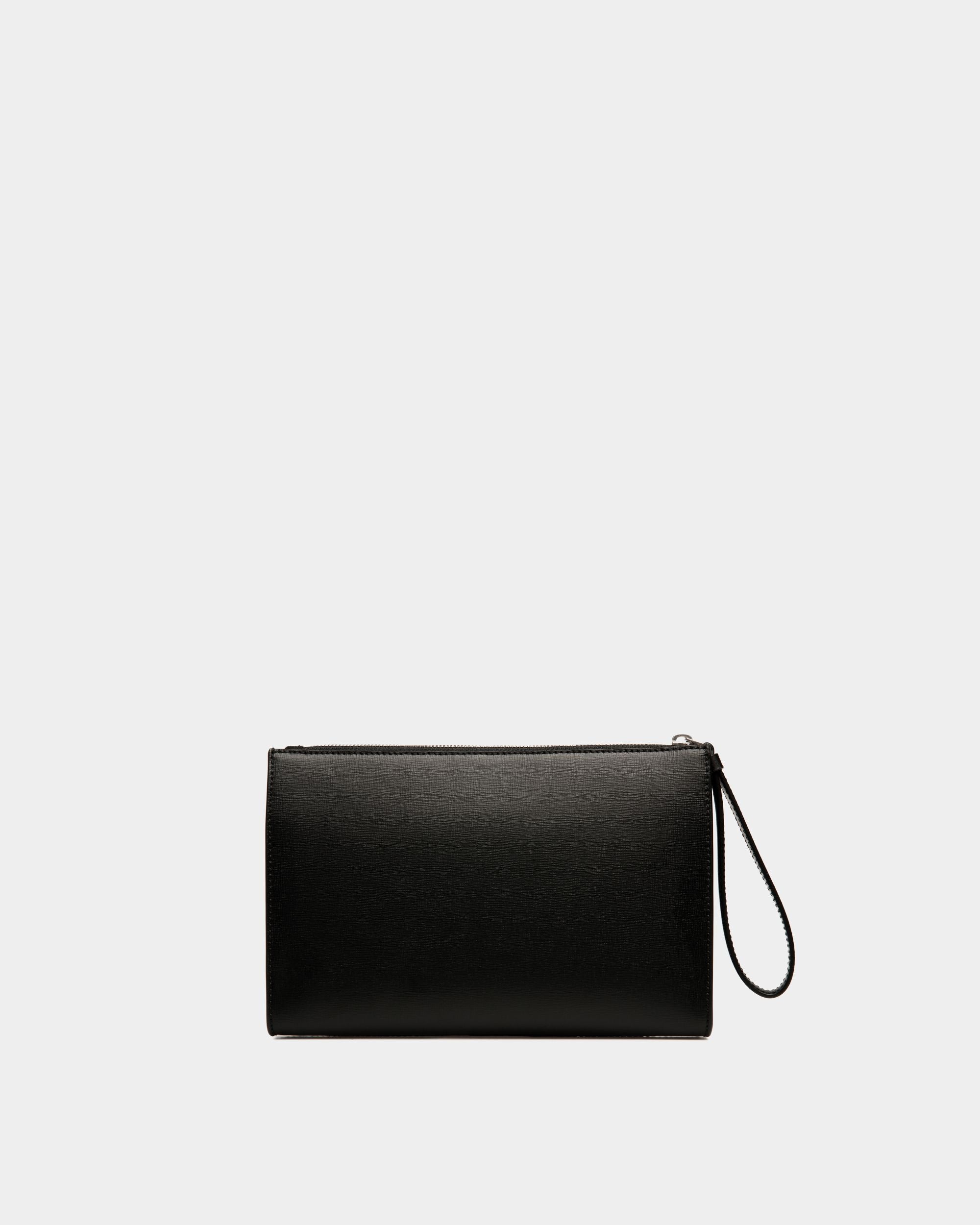 Bally Global - Mythos Pouch In Black Recycled Leather - Black