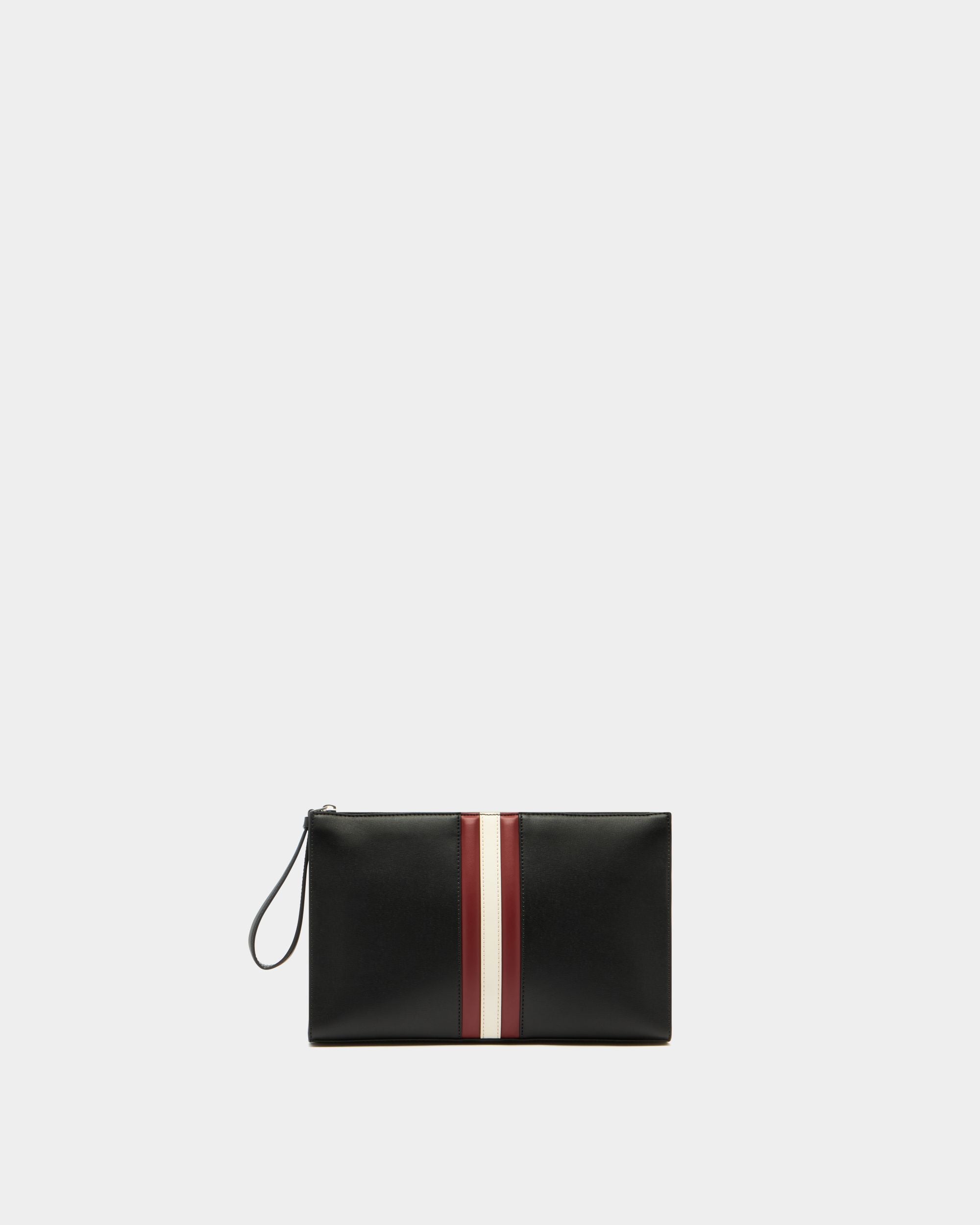 Bally Global - Mythos Pouch in Black Recycled Leather - Black
