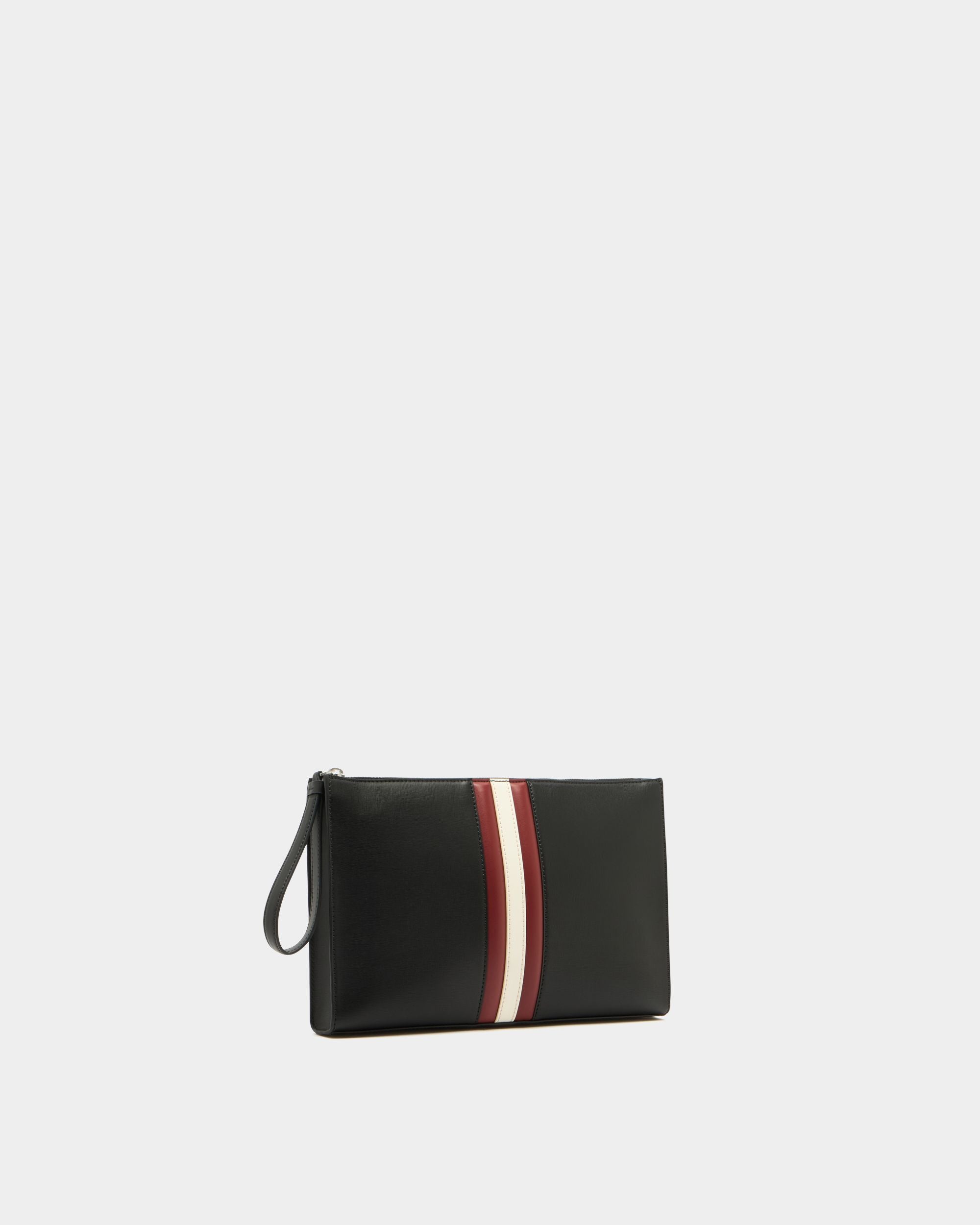 Bally Global - Mythos Pouch in Black Recycled Leather - Black