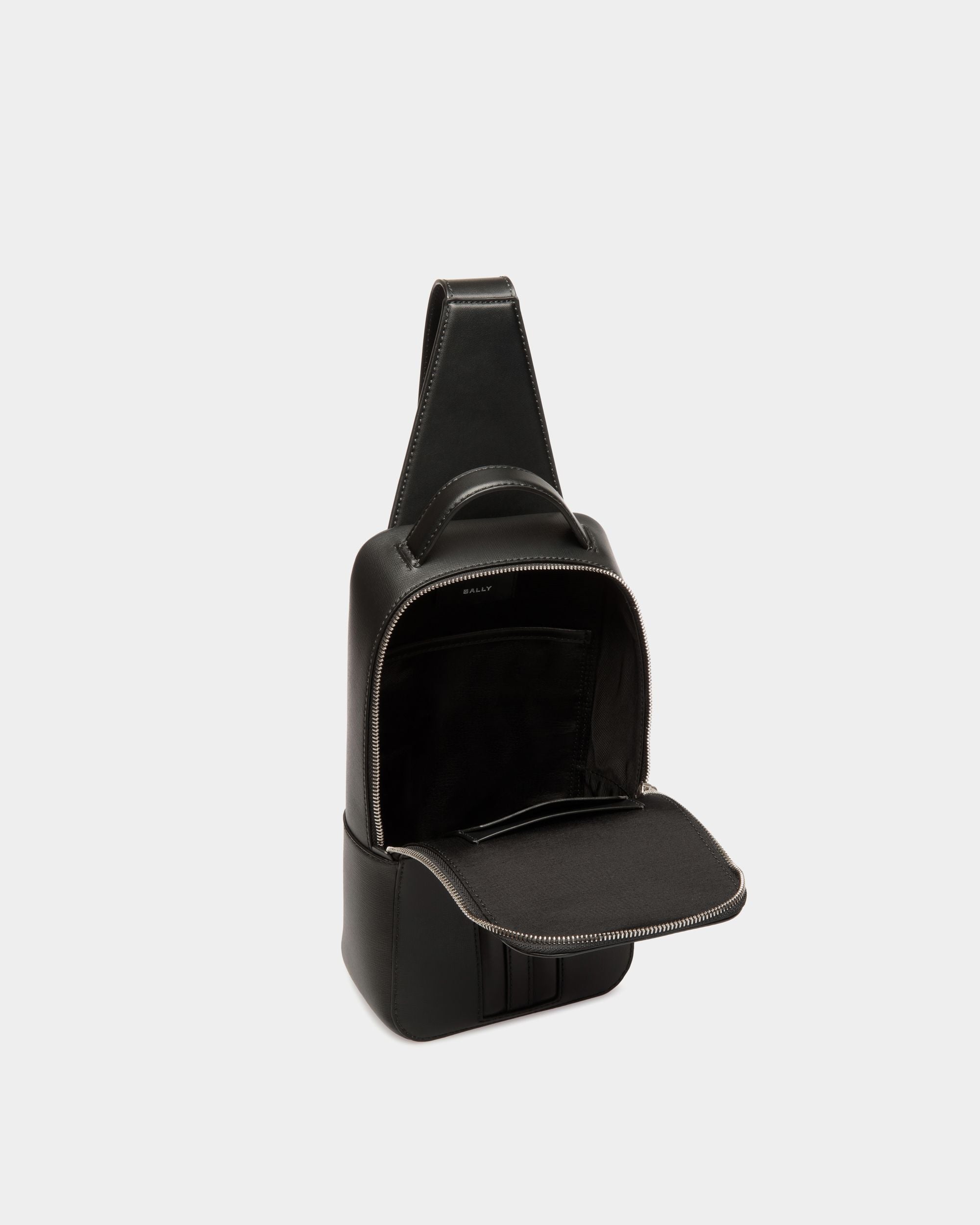 Bally Global - Mythos スリングバッグ ブラック 皮革繊維再生複合材 - ブラック