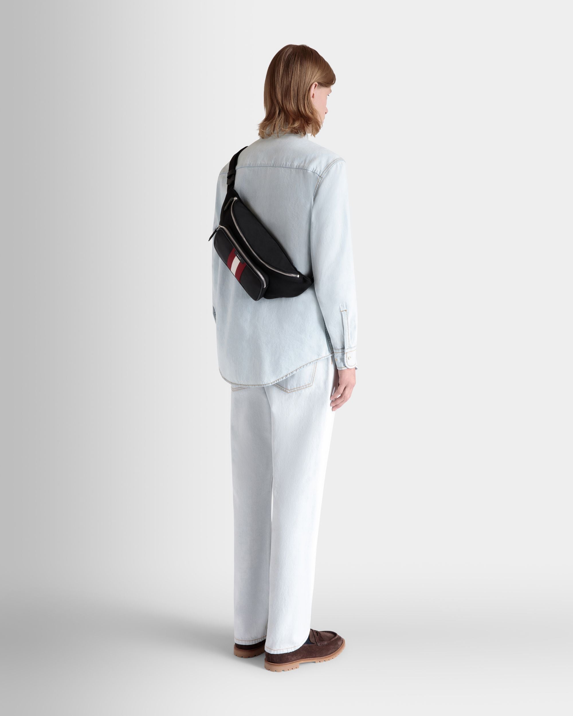 Bally Global - Code Bum Bag in Black Nylon - Black