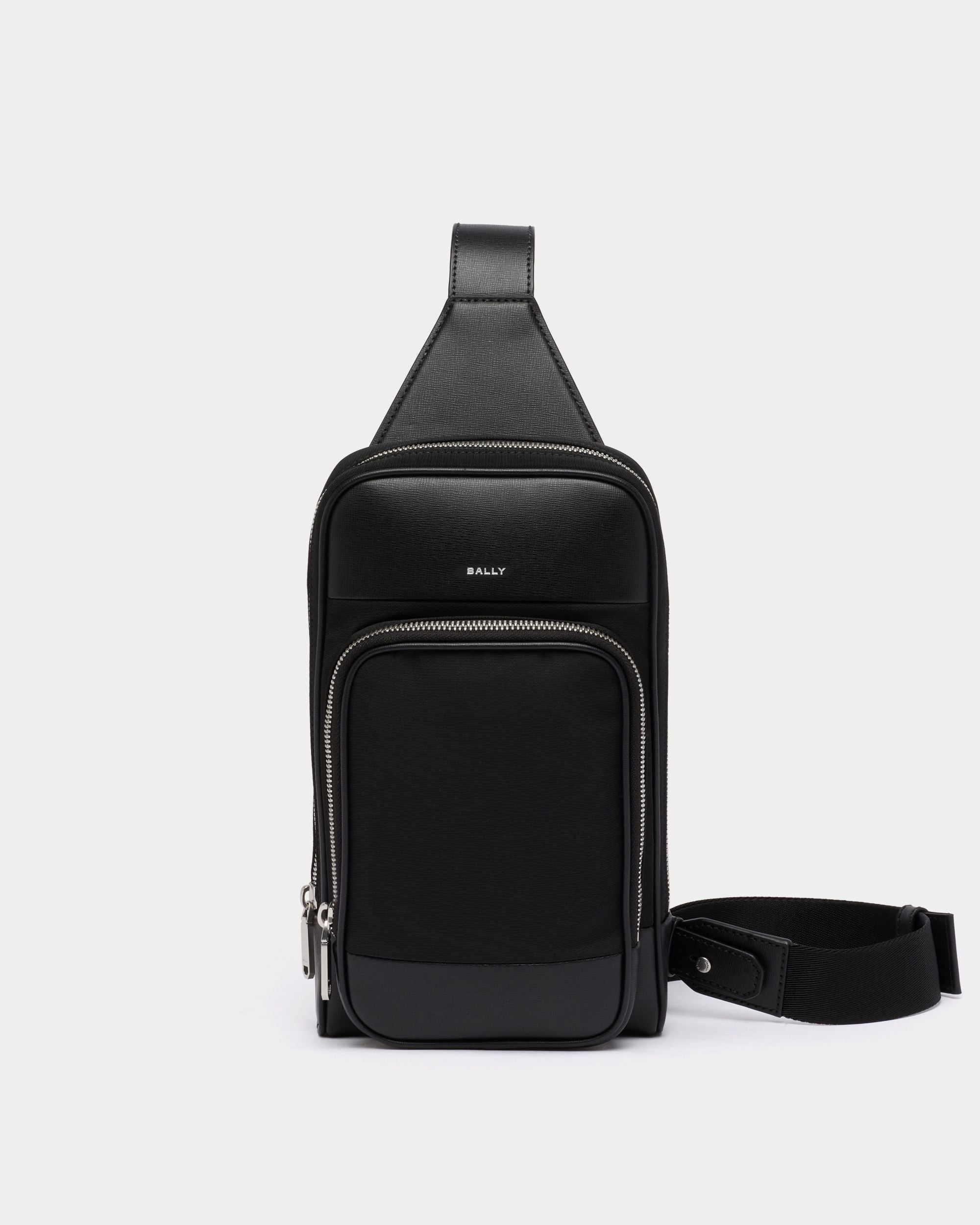 Bally Global - Vogel スリングバッグ ブラックナイロン＆リサイクルレザー - ブラック