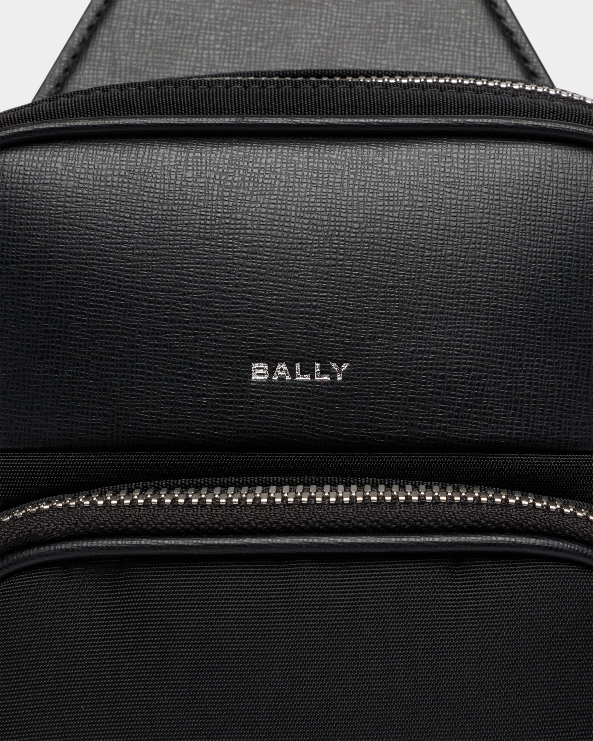 Bally Global - Vogel Sling Bag in Black Nylon and Recycled Leather - Black