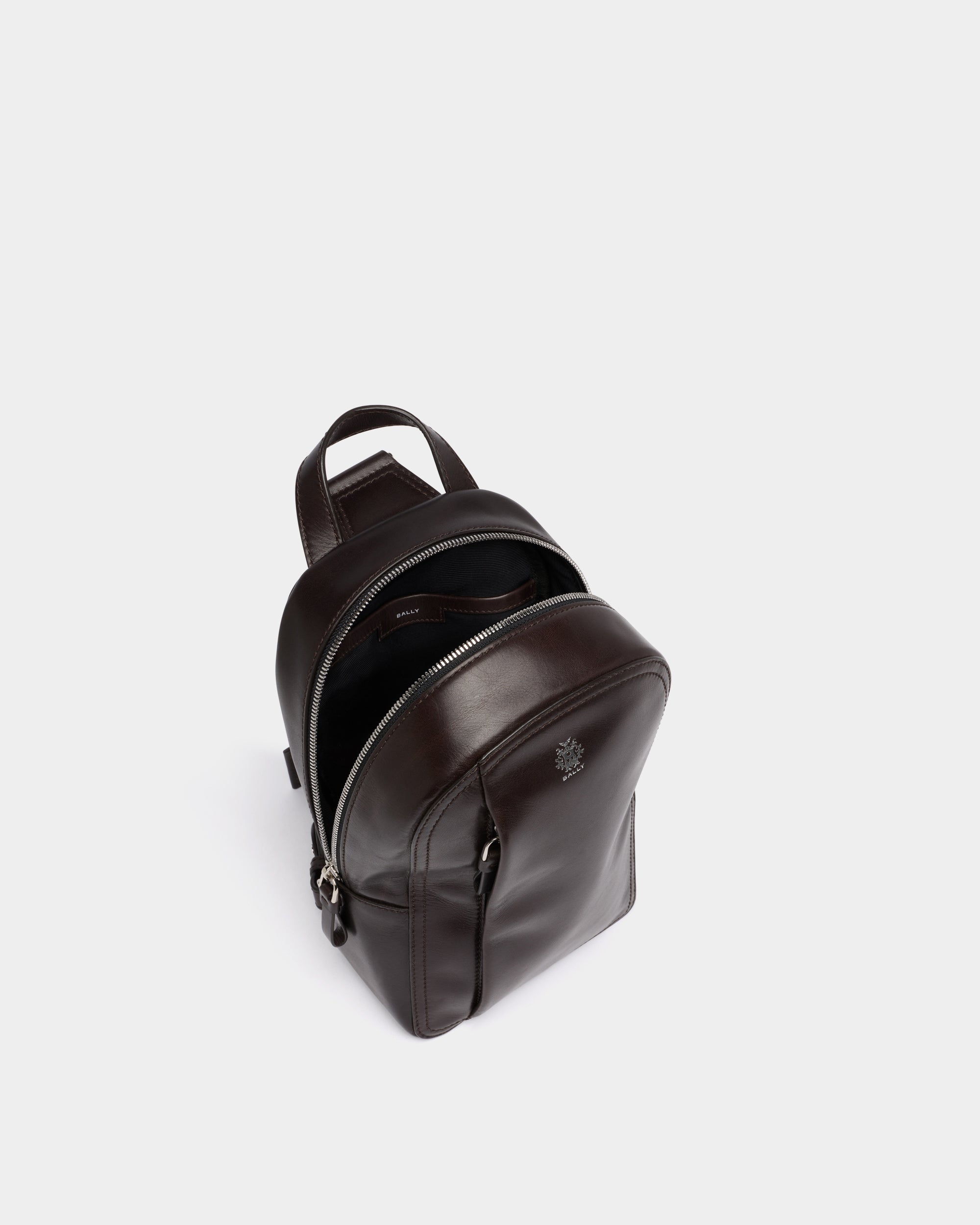 Bally Global - Ray スリングバッグ チョコレートレザー - ブラウン