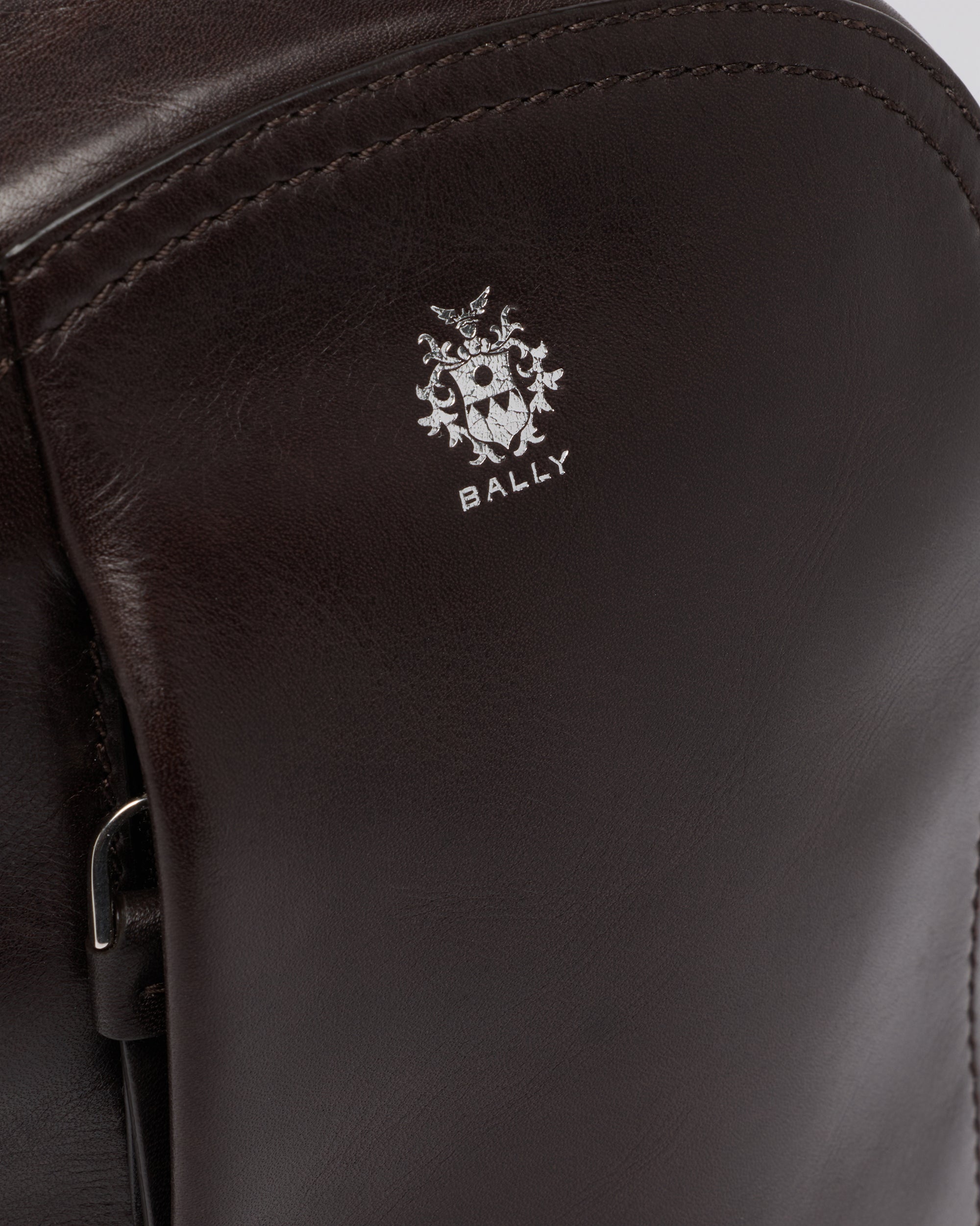 Bally Global - Ray スリングバッグ チョコレートレザー - ブラウン