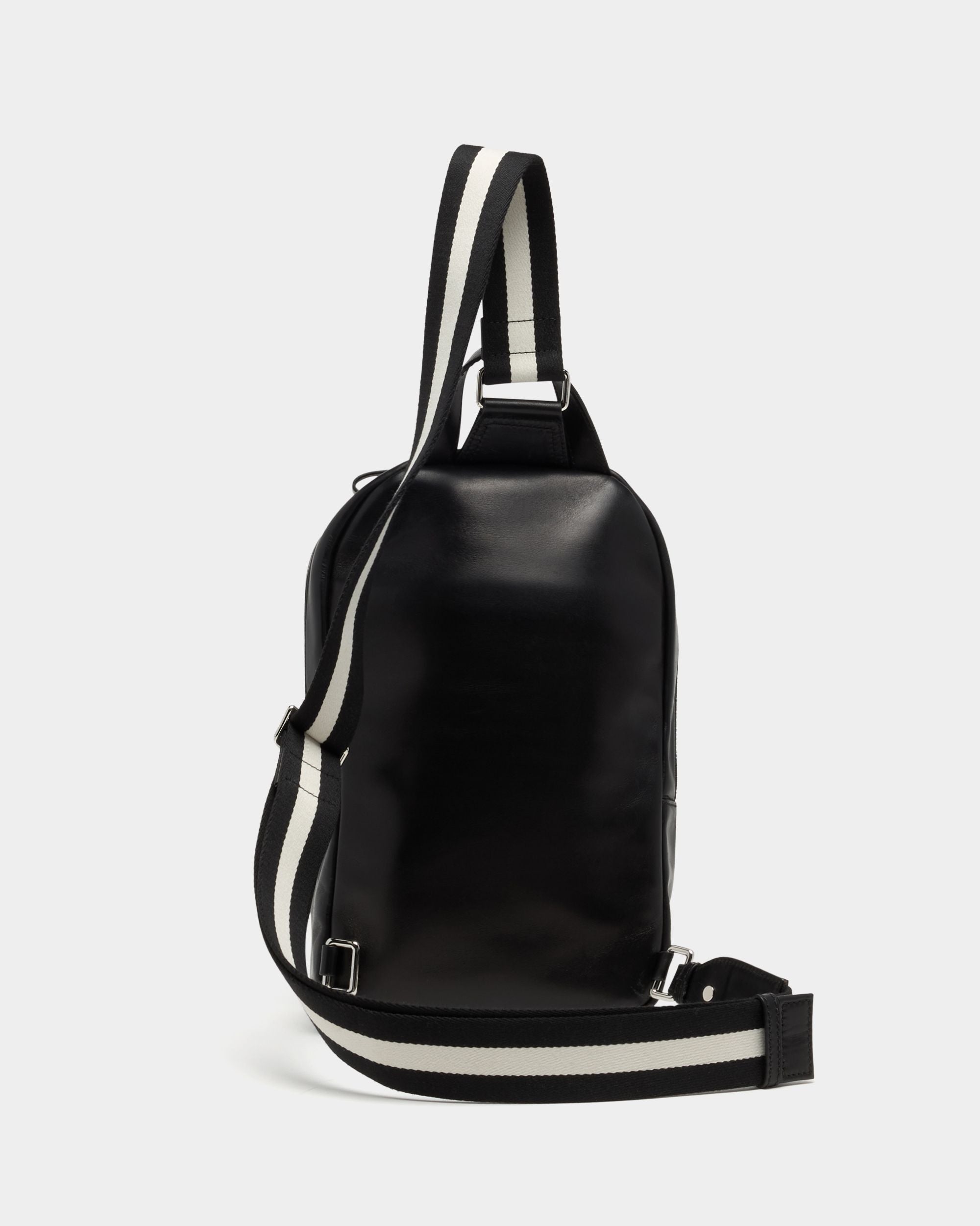 Bally Global - Ray Sling Bag in Black Leather - Black