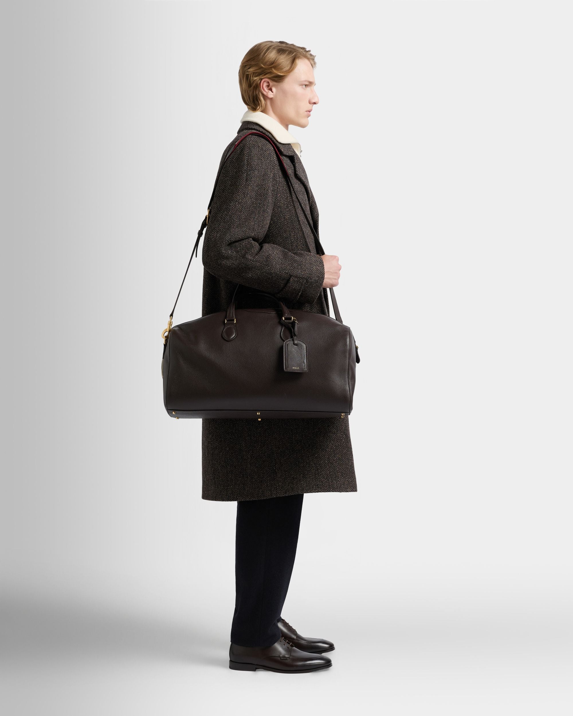 Bally Global - Beckett ダッフルバッグ エバノ グレインレザー - ブラウン