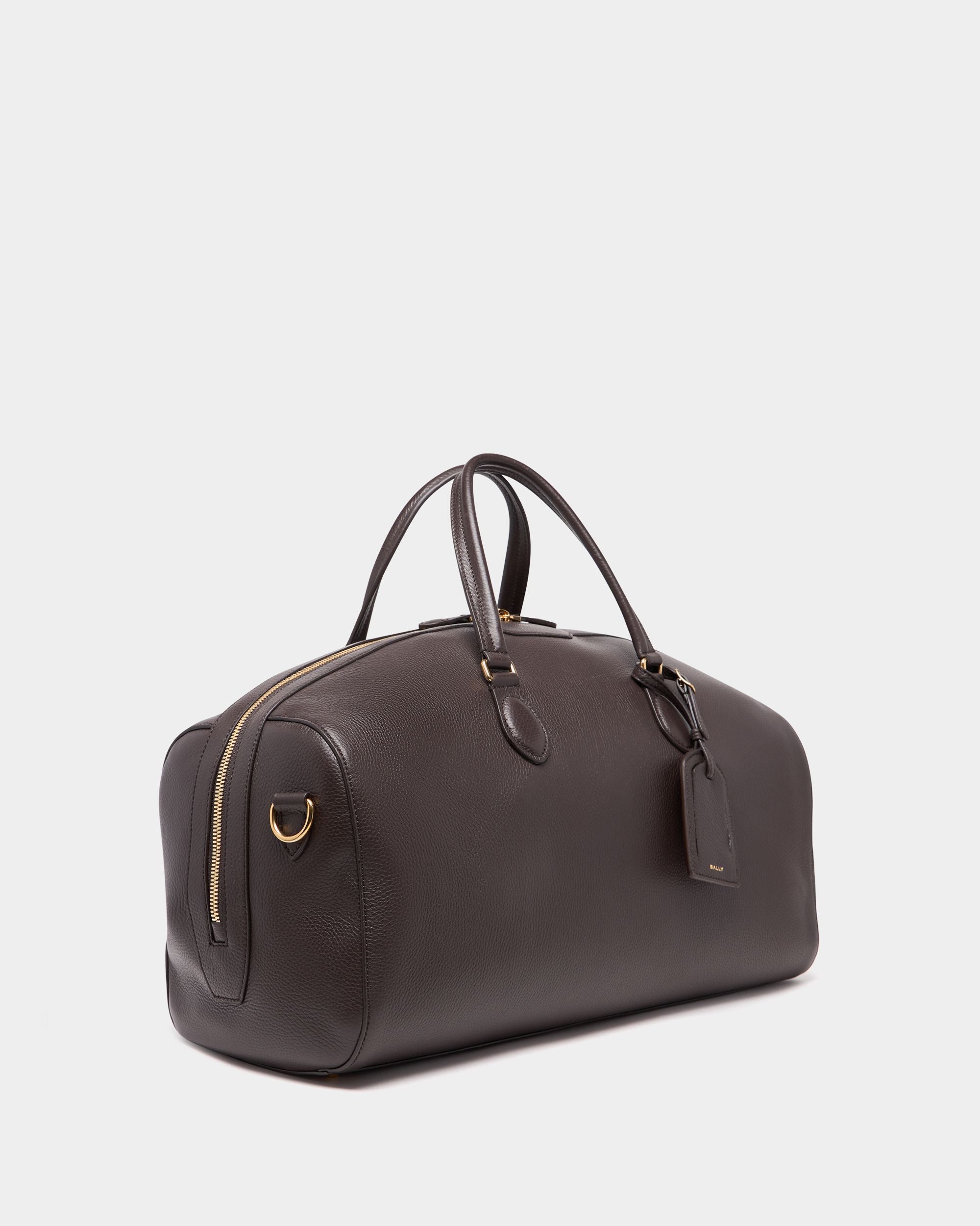 Bally Global - Beckett Duffle Bag in Ebano Grained Leather - Brown