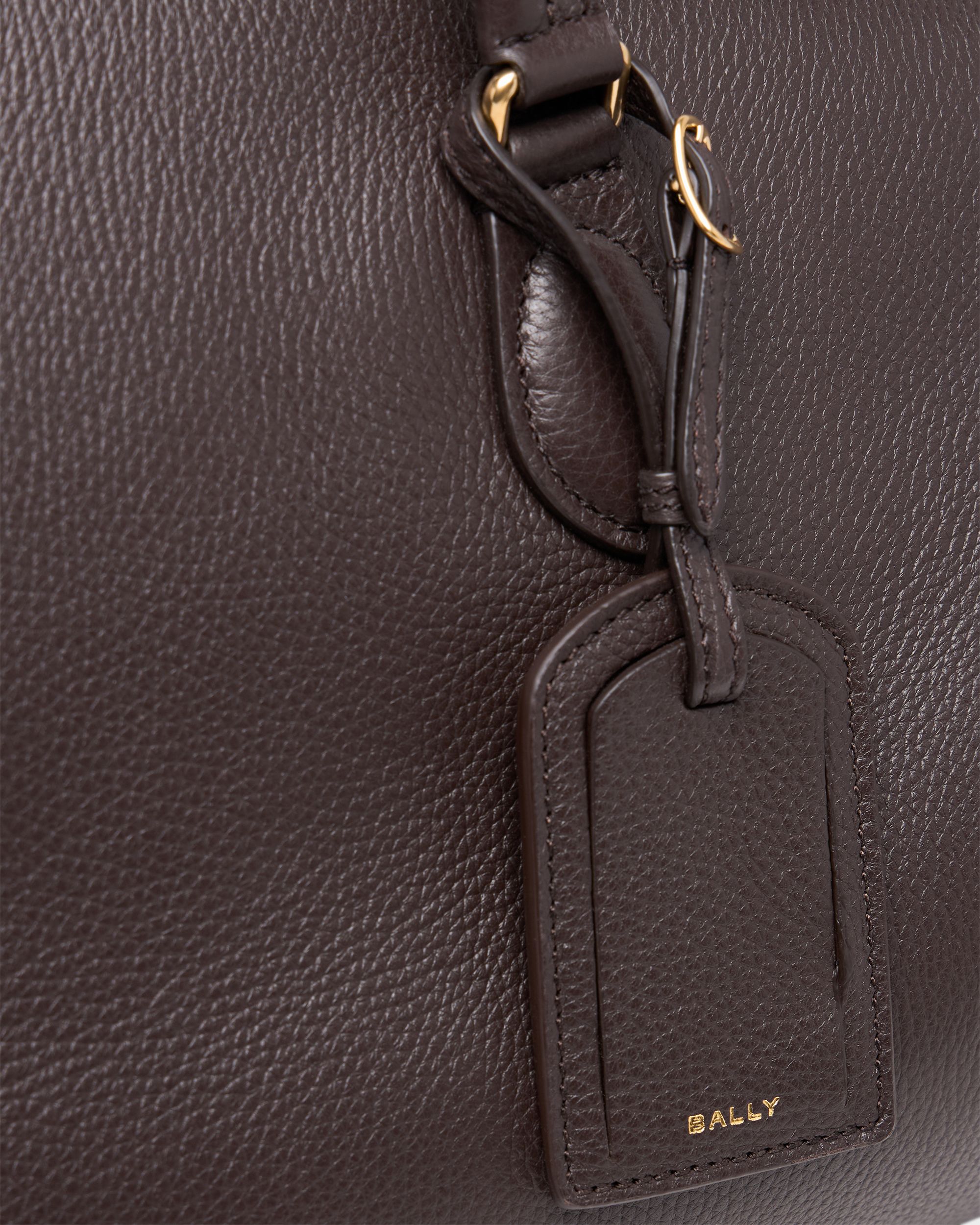 Bally Global - Beckett Duffle Bag in Ebano Grained Leather - Brown