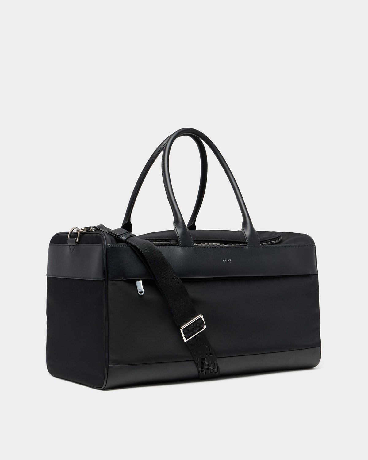 Bally Global - Vogel Duffle Bag in Black Nylon and Recycled Leather - Black