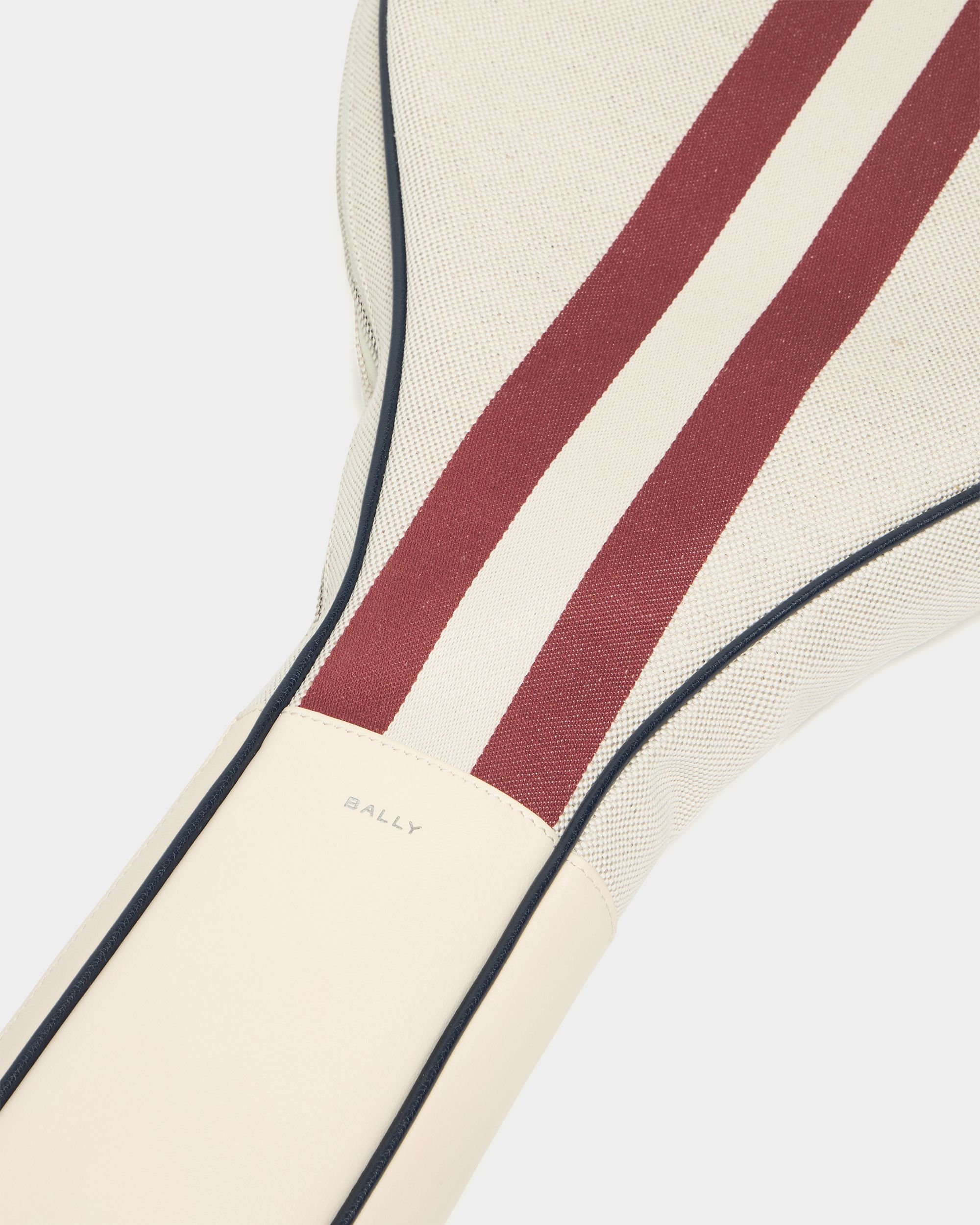Bally Global - Tennis Collection Racket Case in Natural Cotton Canvas and Leather - Beige