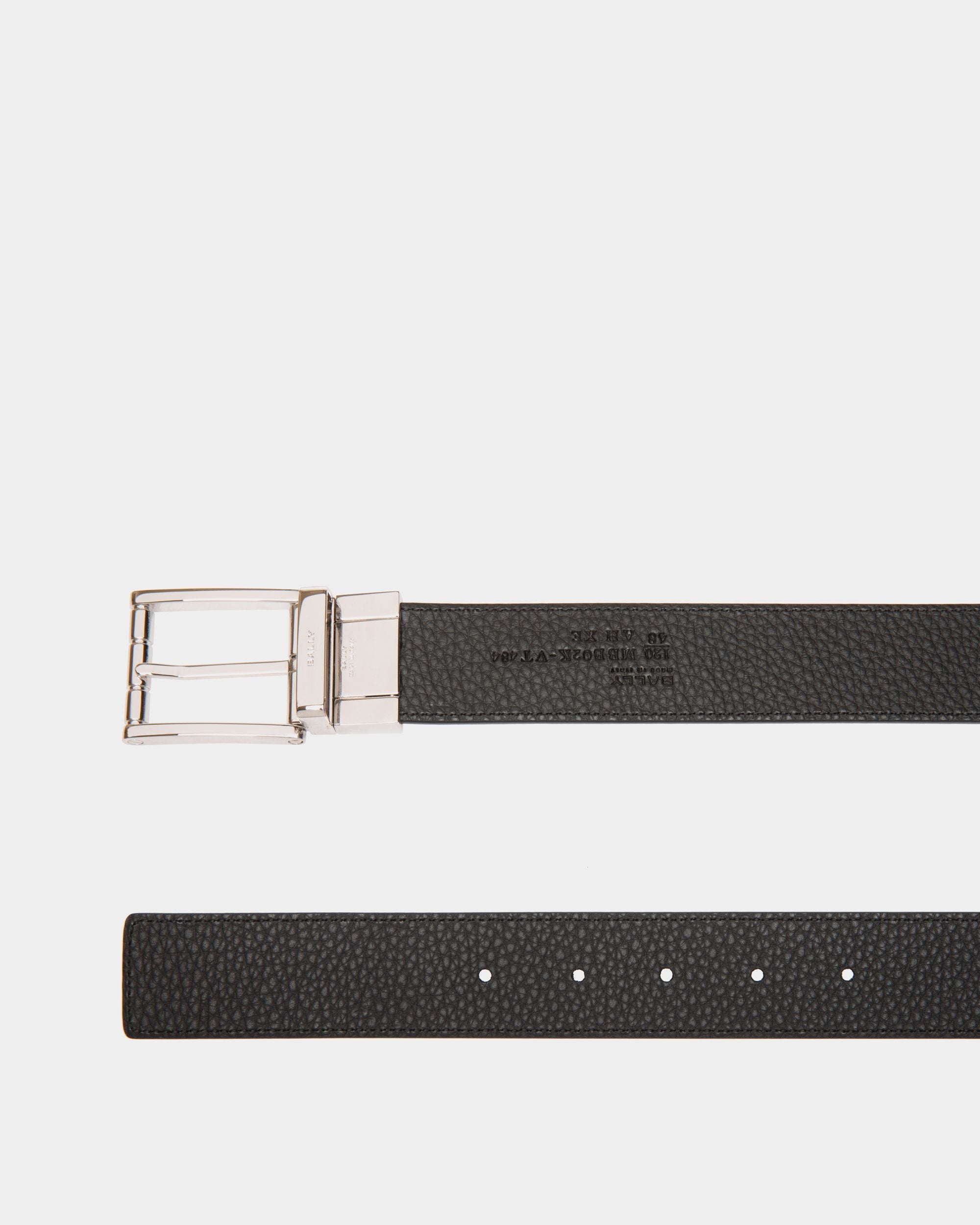 Bally Global - Astory 35mm Reversible And Adjustable Belt In Navy Blue And Black Leather - Multicolor