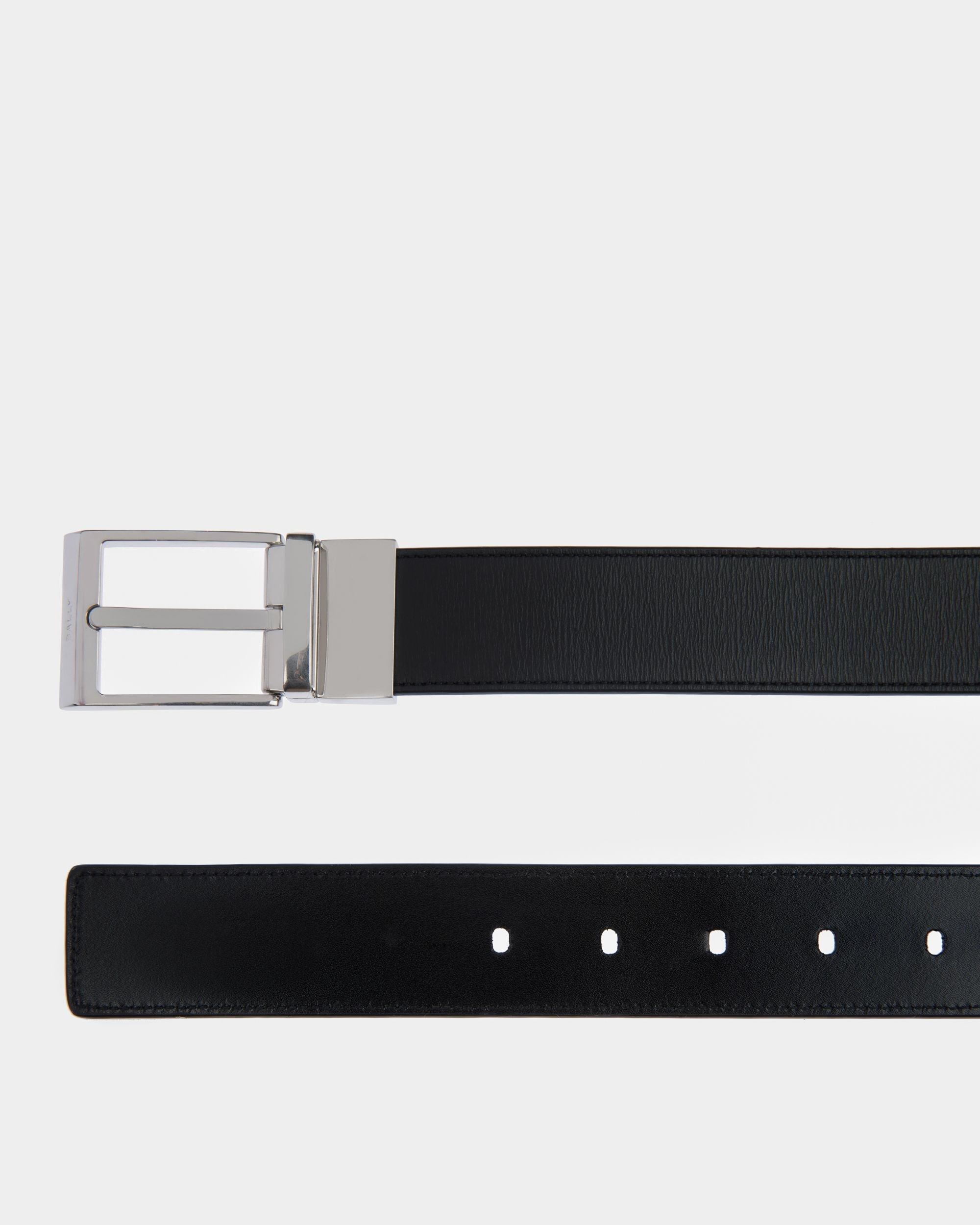 Bally Global - Dress Belt In Black Leather - Black