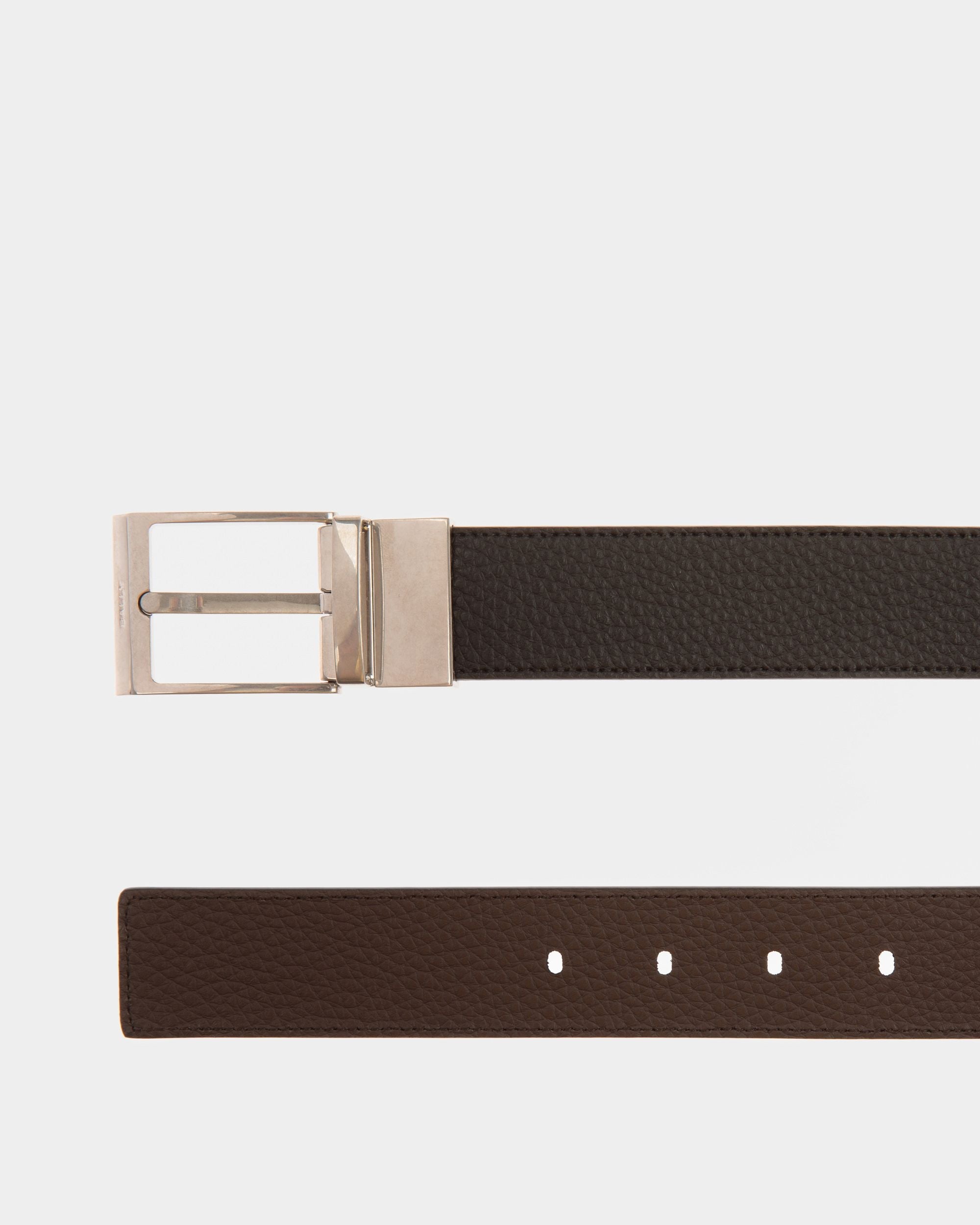 Bally Global - Dress Belt In Brown And Black Leather - Brown