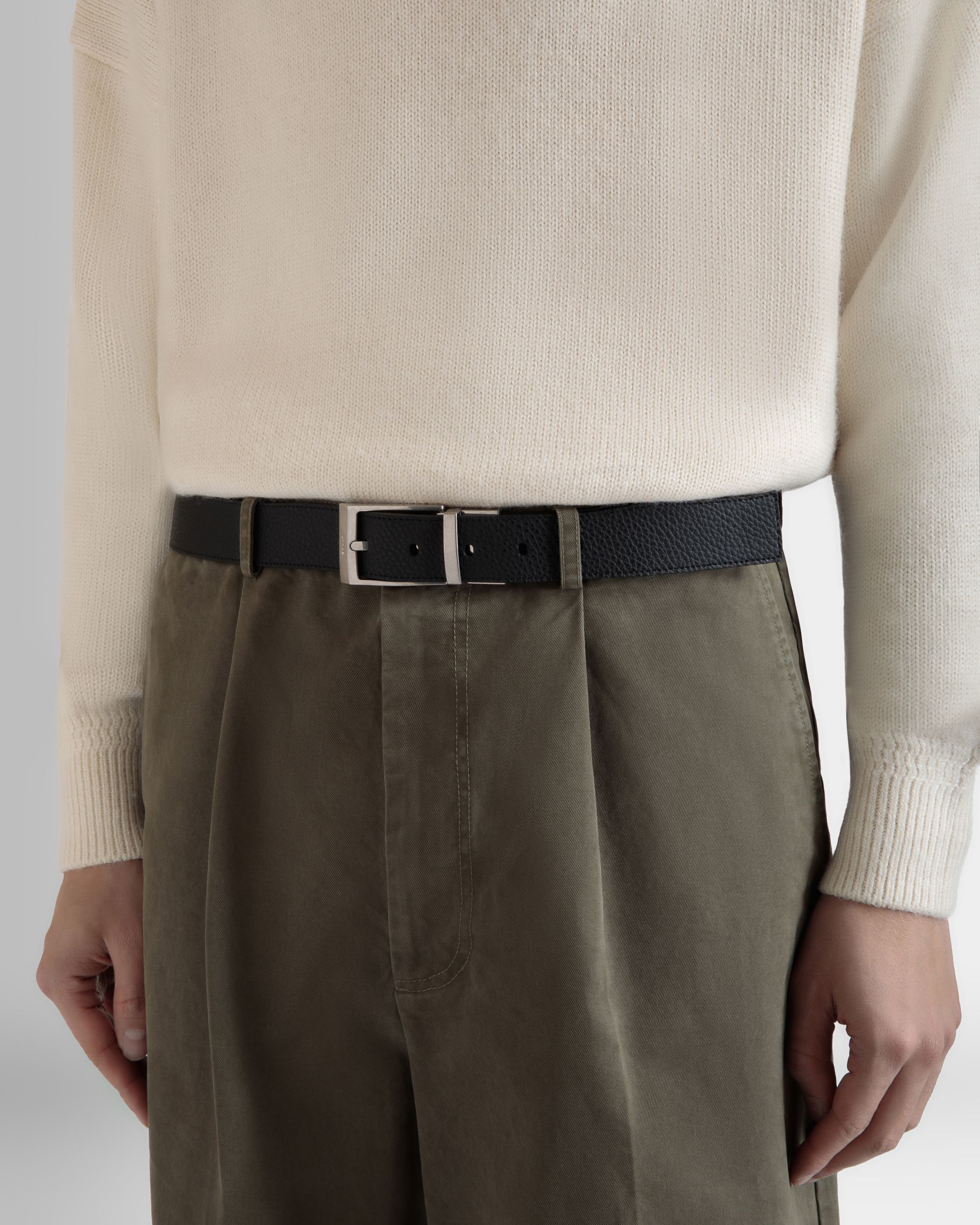 Bally Global - Dress Belt In Brown And Black Leather - Brown