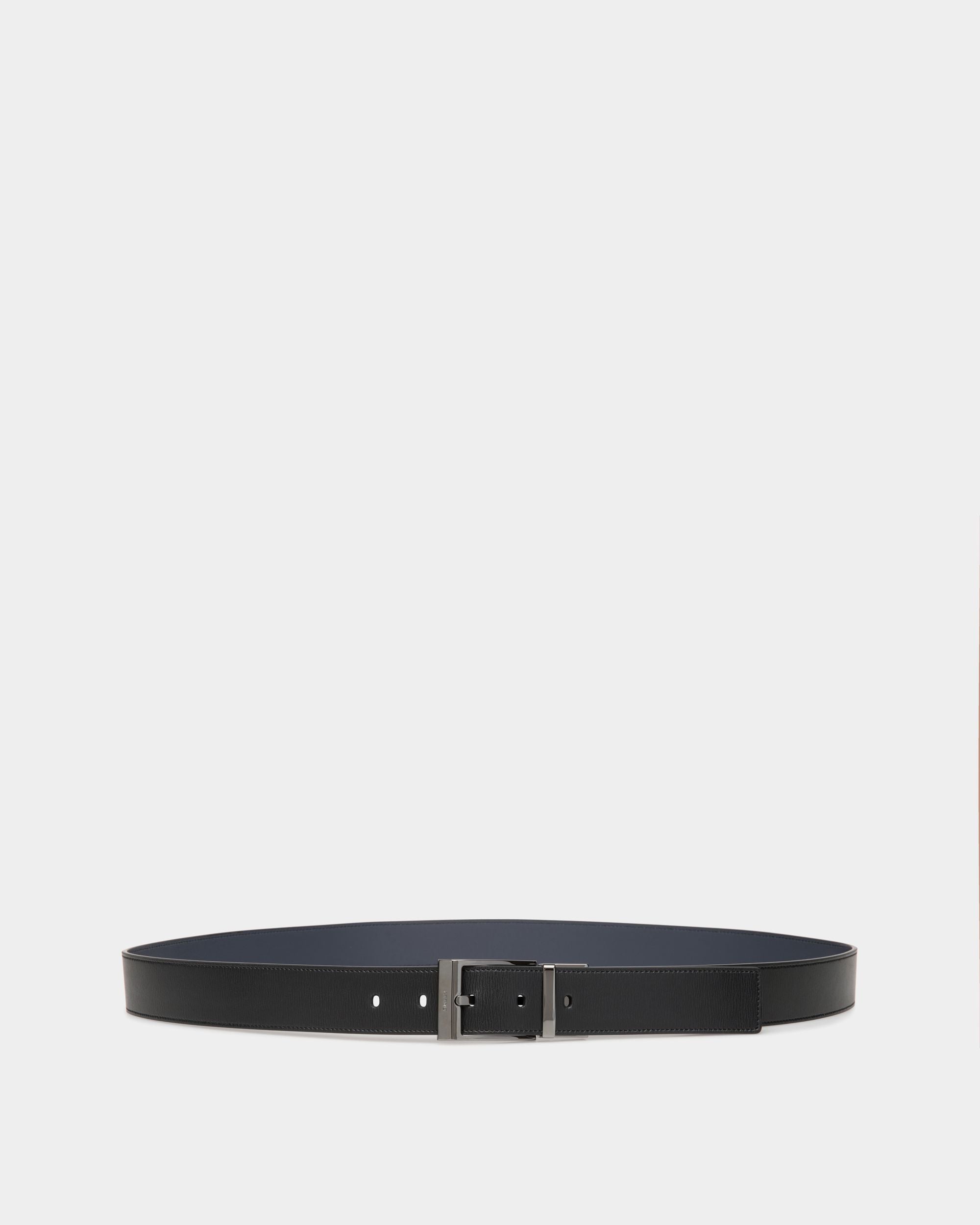 Bally Global - Shiffie 35mm Reversible And Adjustable Belt in Black And Navy Blue Leather - Multicolor