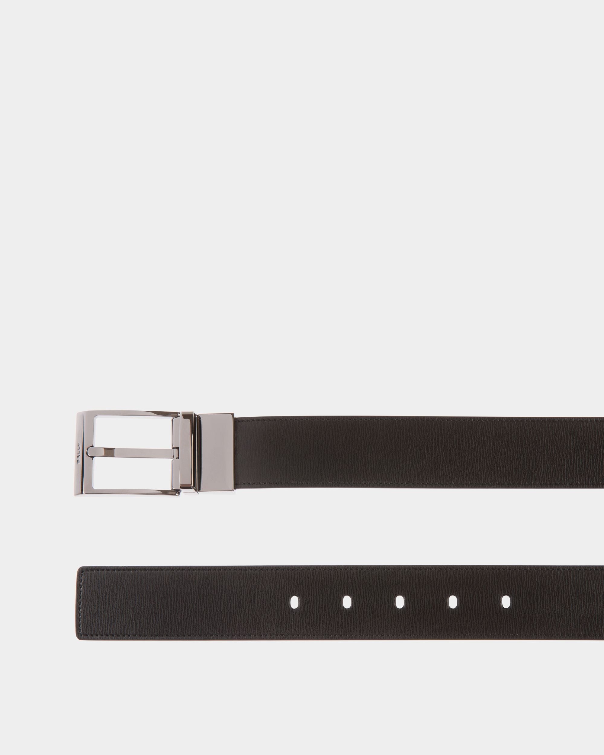 Bally Global - Shiffie 35mm Reversible And Adjustable Belt in Black And Navy Blue Leather - Multicolor