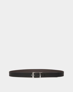 Shiffie 35mm Reversible And Adjustable Belt In Black And Brown Leather