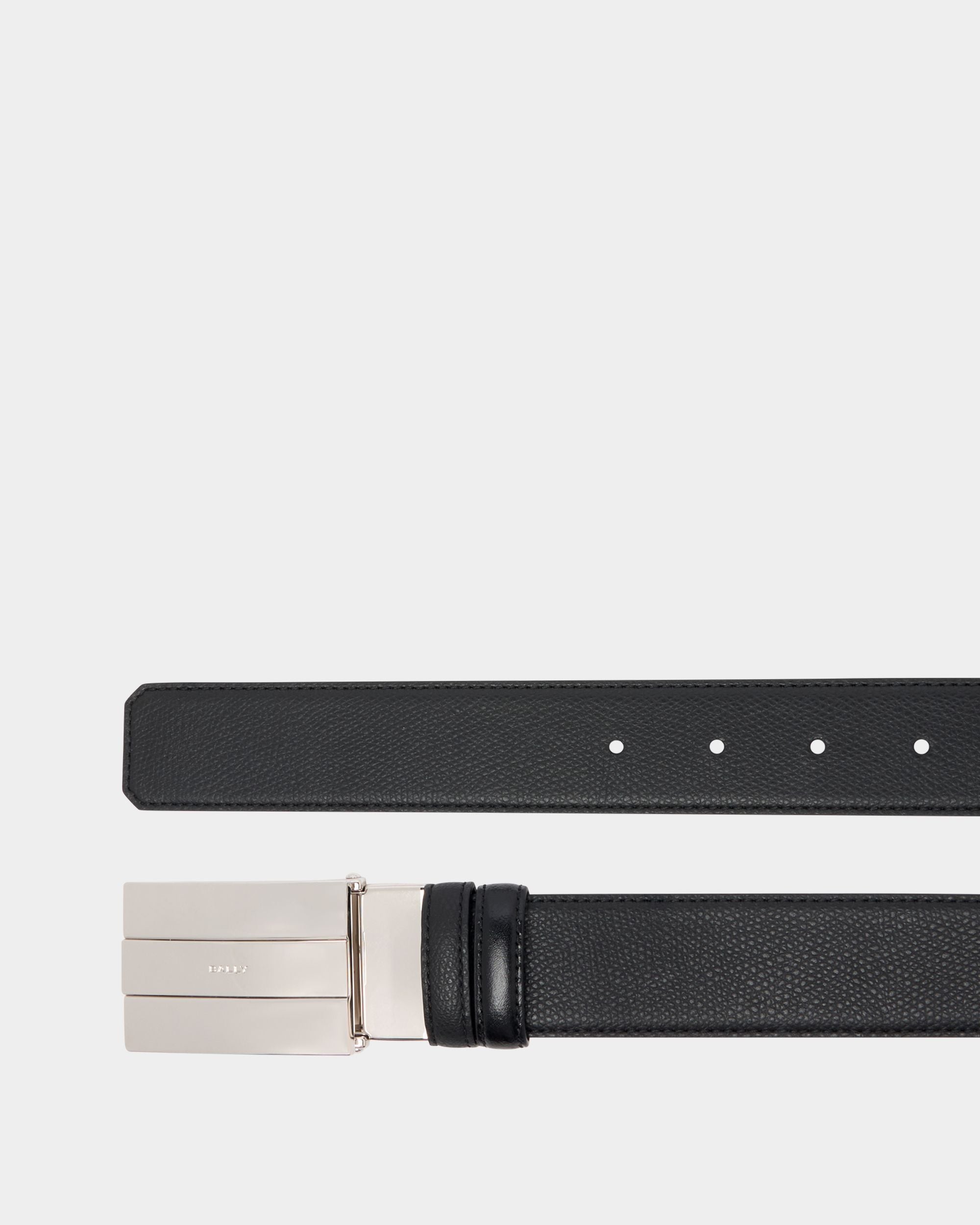 Bally Global - Ollam 35mm アジャスタブル＆リバーシブル ベルト ブラック レザー - ブラック