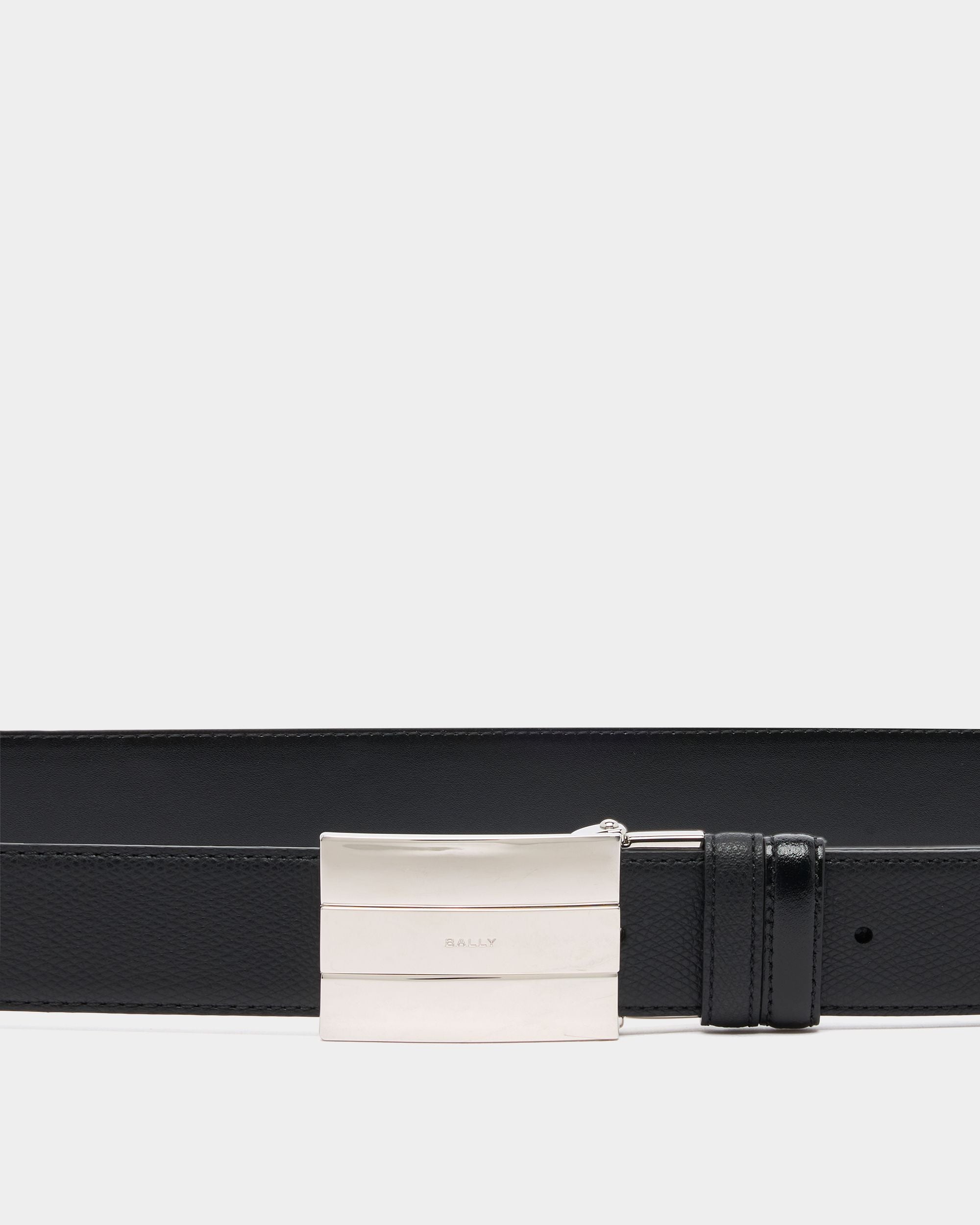 Bally Global - Ollam 35mm アジャスタブル＆リバーシブル ベルト ブラック レザー - ブラック