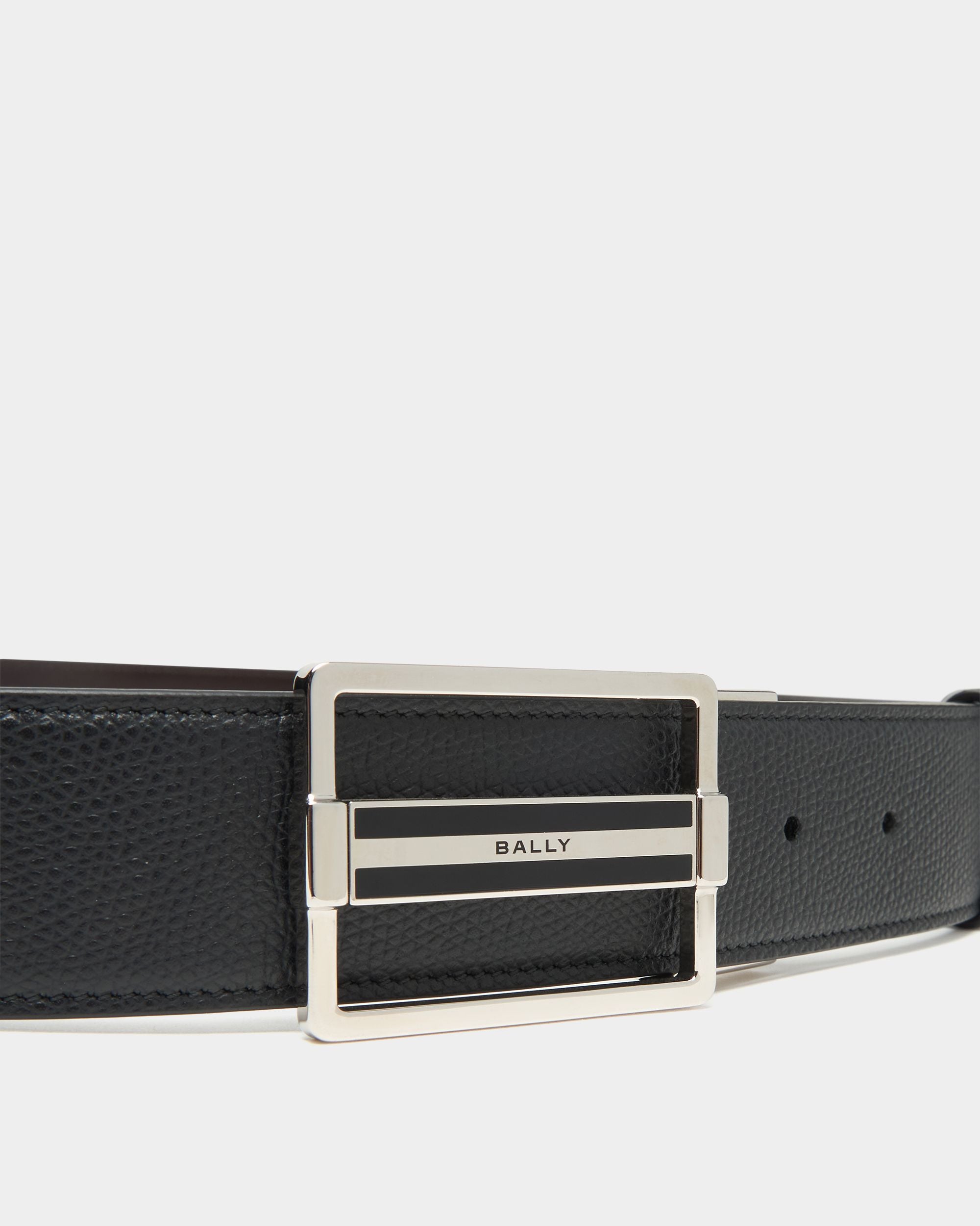 Bally Global - Dress アジャスタブル＆リバーシブルベルト ブラック＆エバノレザー - マルチカラー
