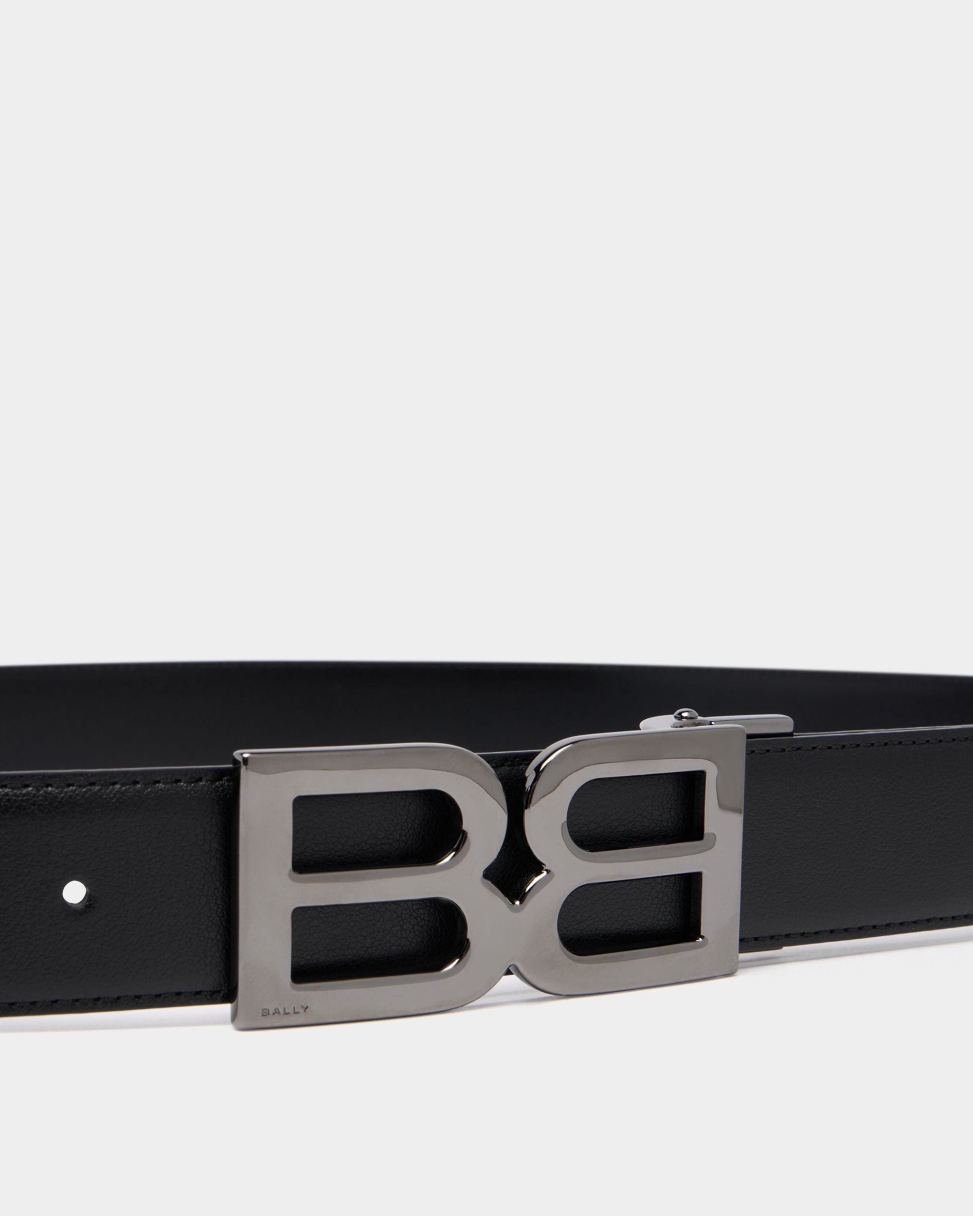 Bally Global - B Twice 35 mm Adjustable And Reversible Belt in Black Leather - Black