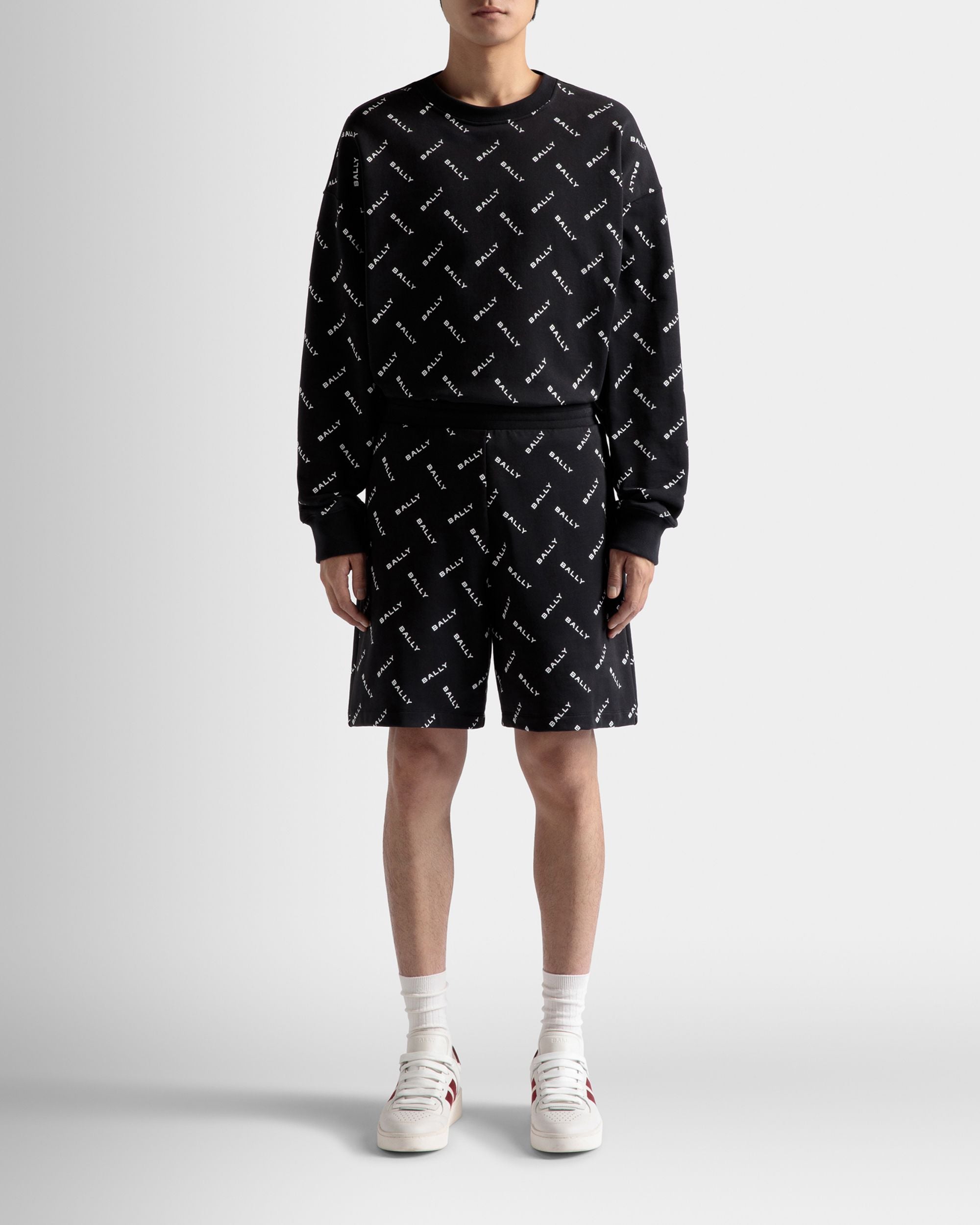 Bally Global - Shorts In Dark Blue Cotton - Blue