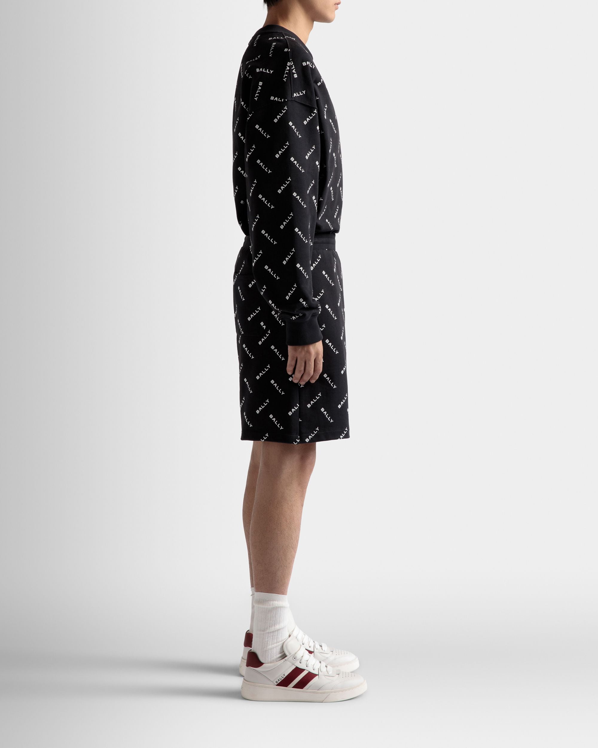 Bally Global - Shorts In Dark Blue Cotton - Blue