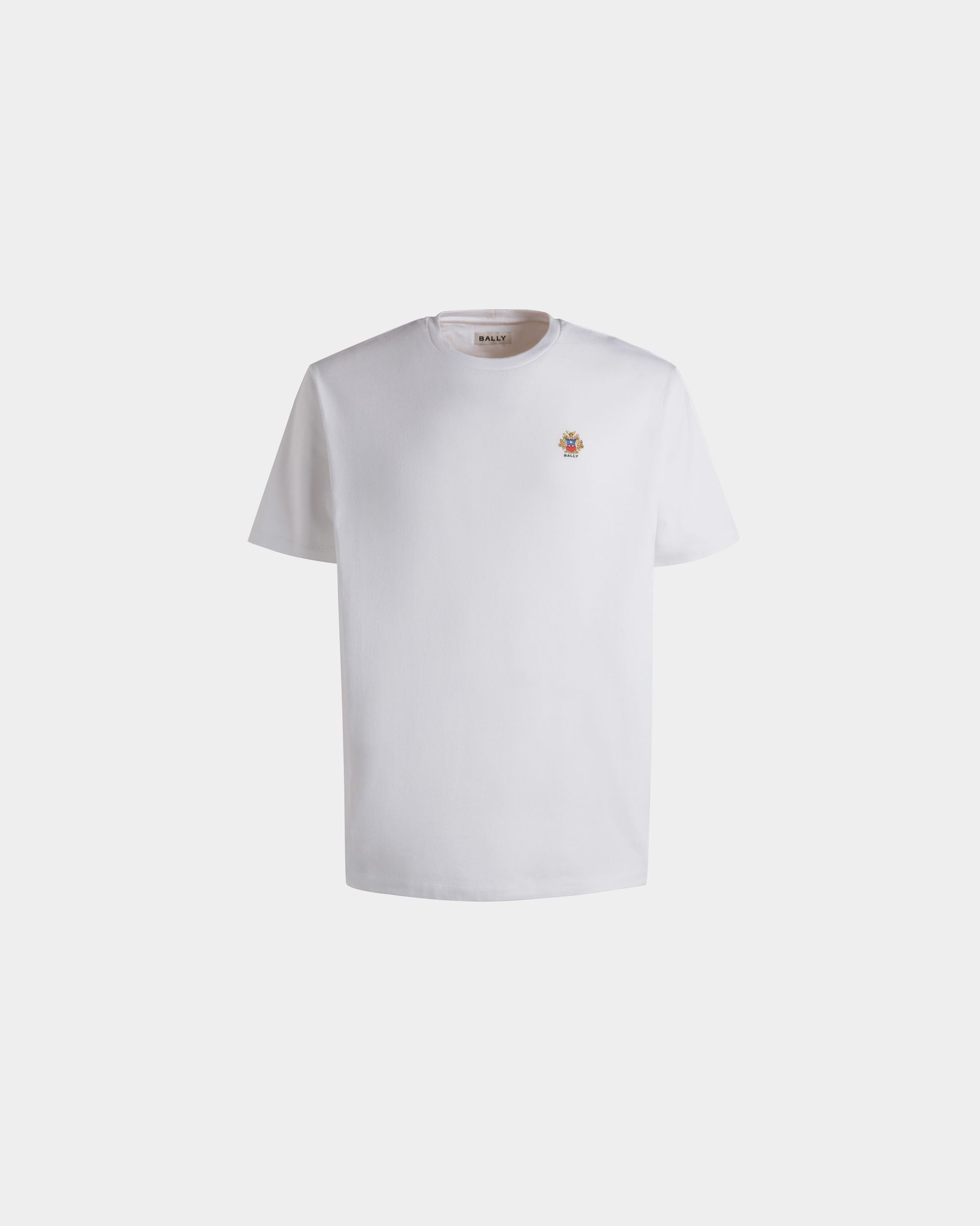Bally Global - Tシャツ Ballyクレストロゴ ホワイト コットン - ホワイト