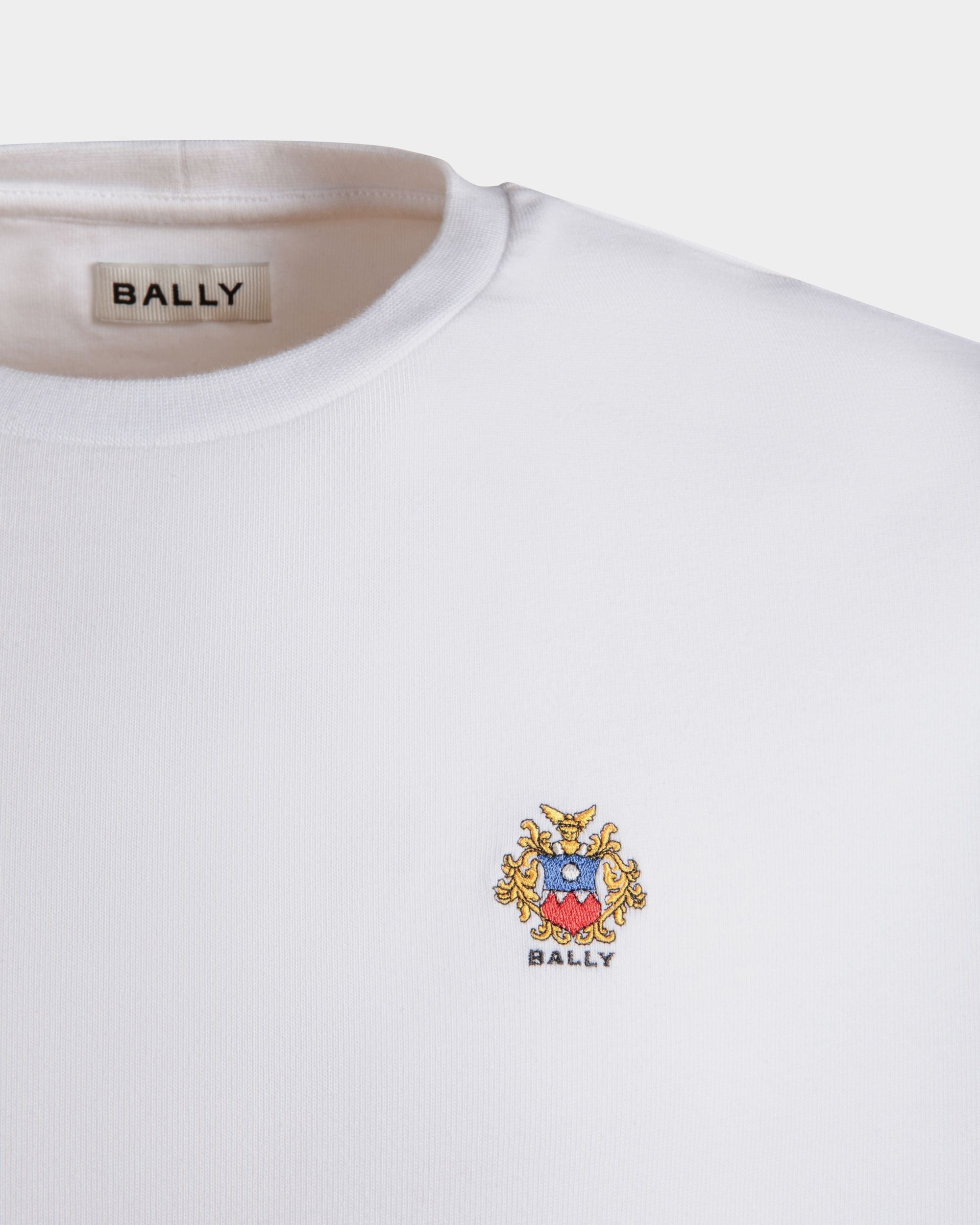 Bally Global - Tシャツ Ballyクレストロゴ ホワイト コットン - ホワイト