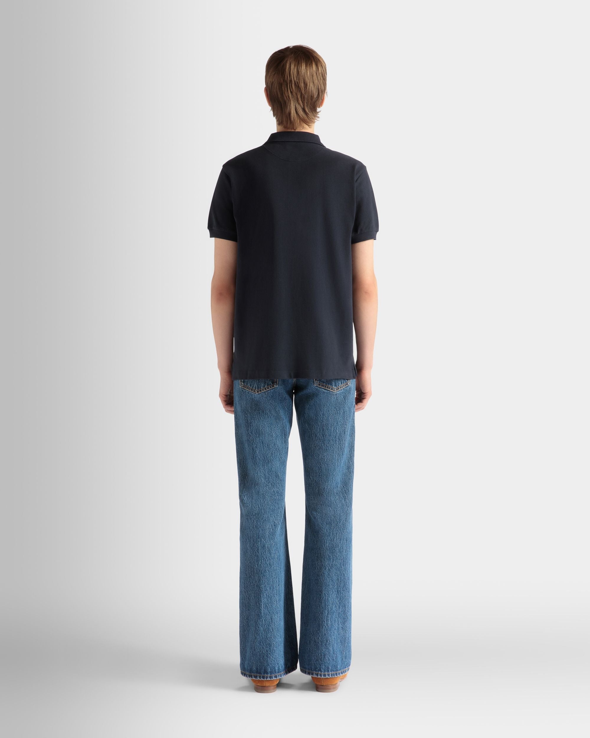 Bally Global - ポロシャツ Navy Blue コットン - ブルー