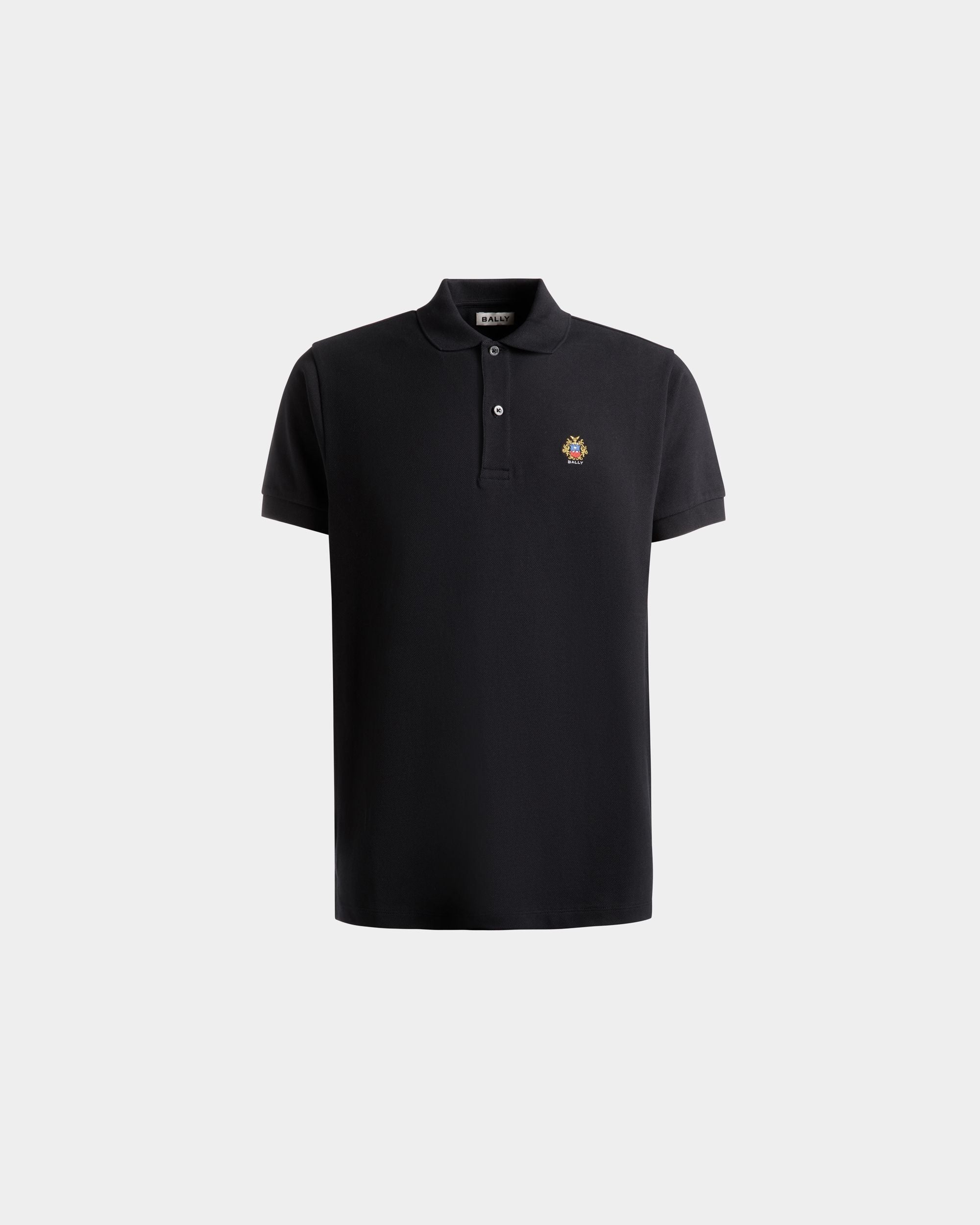 Bally Global - ポロシャツ Ballyクレストロゴ ブラック コットン - ブラック